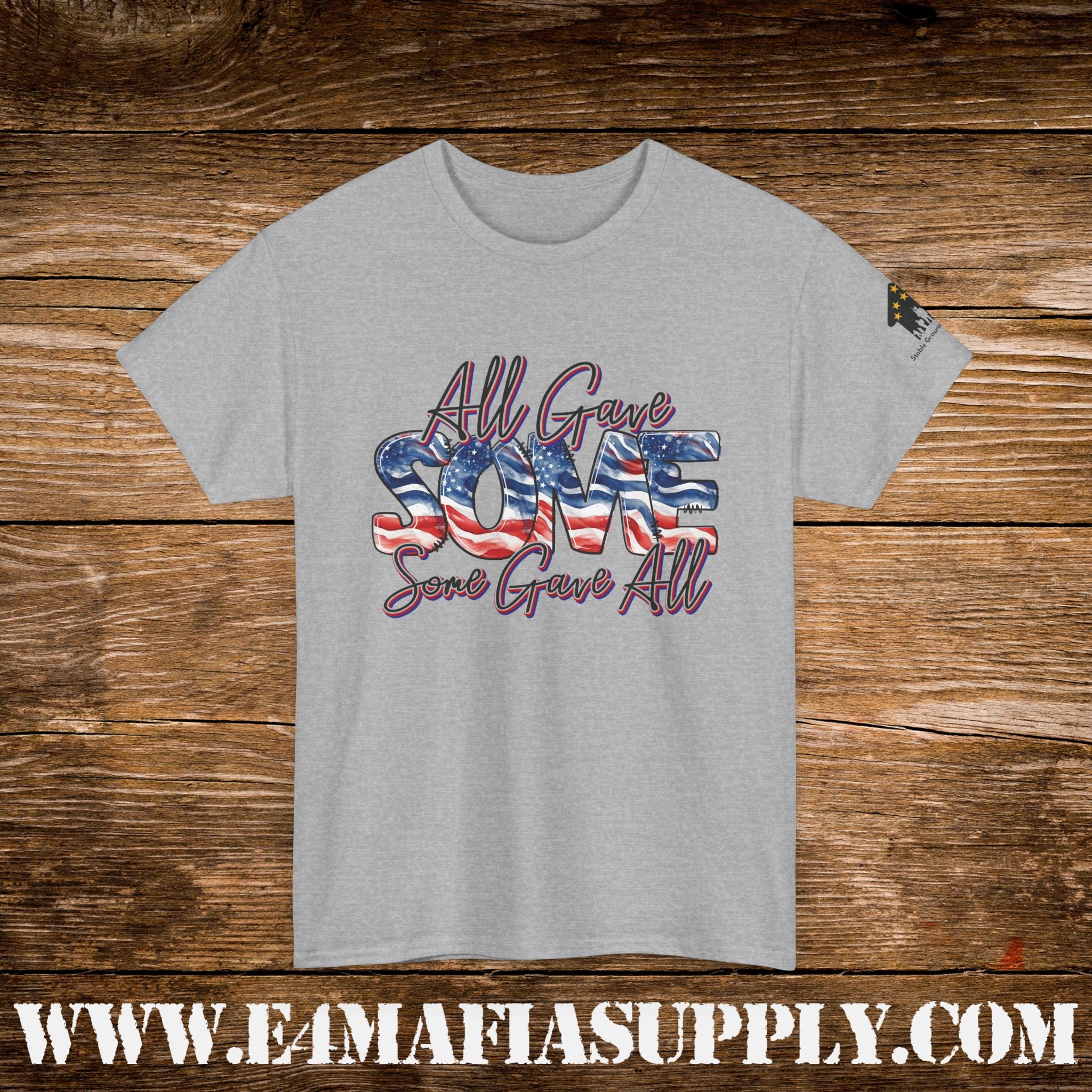 “All Gave Some, Some Gave All” – Patriotic Memorial Veteran T-Shirt