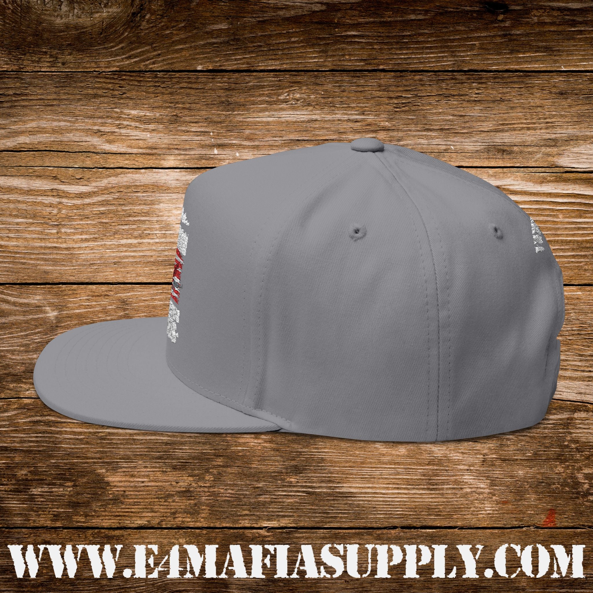 “I’m a Veteran – My Oath Never Expires” Patriotic Flat Bill Cap with American Flag
