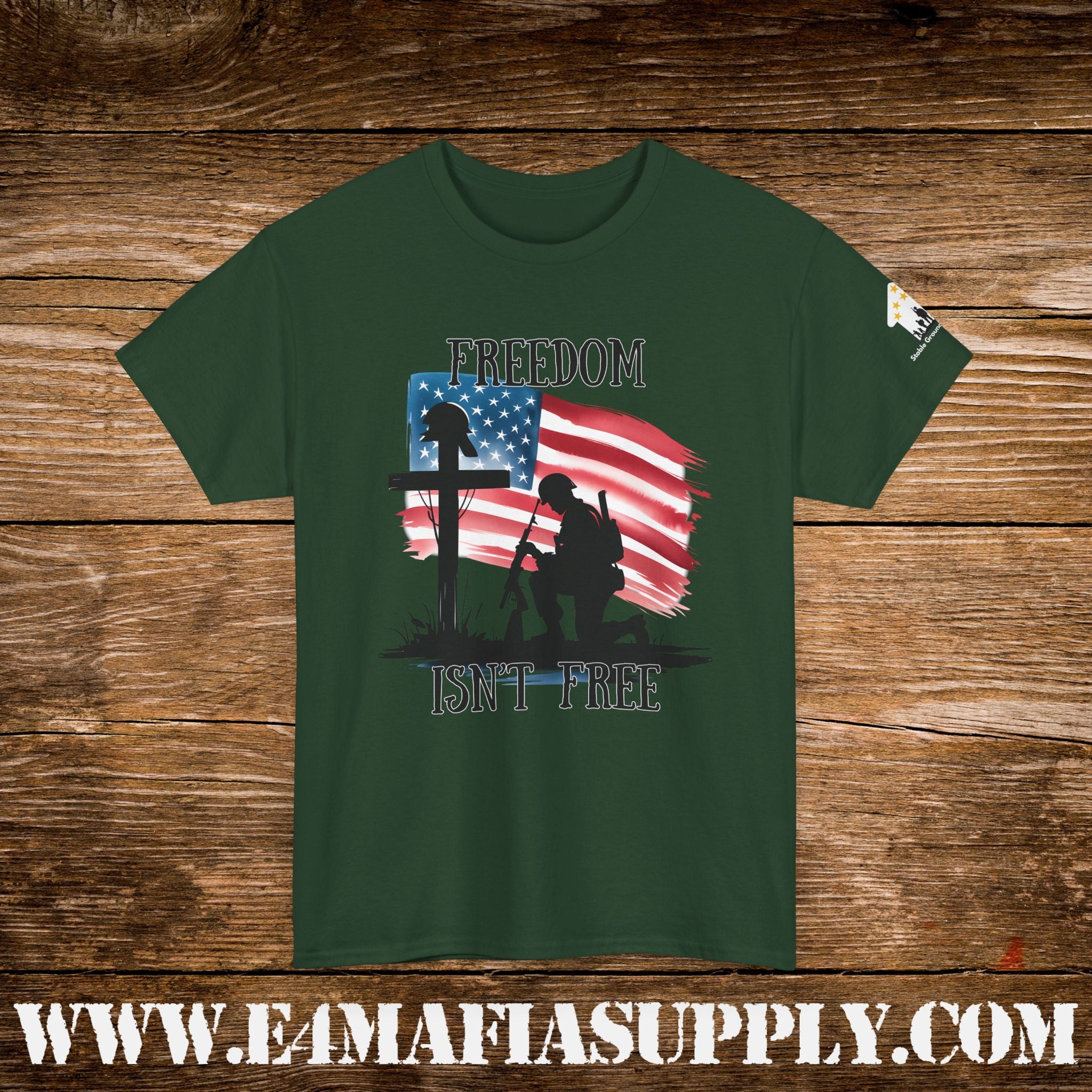 “Freedom Isn’t Free” – Patriotic Fallen Soldier Memorial T-Shirt