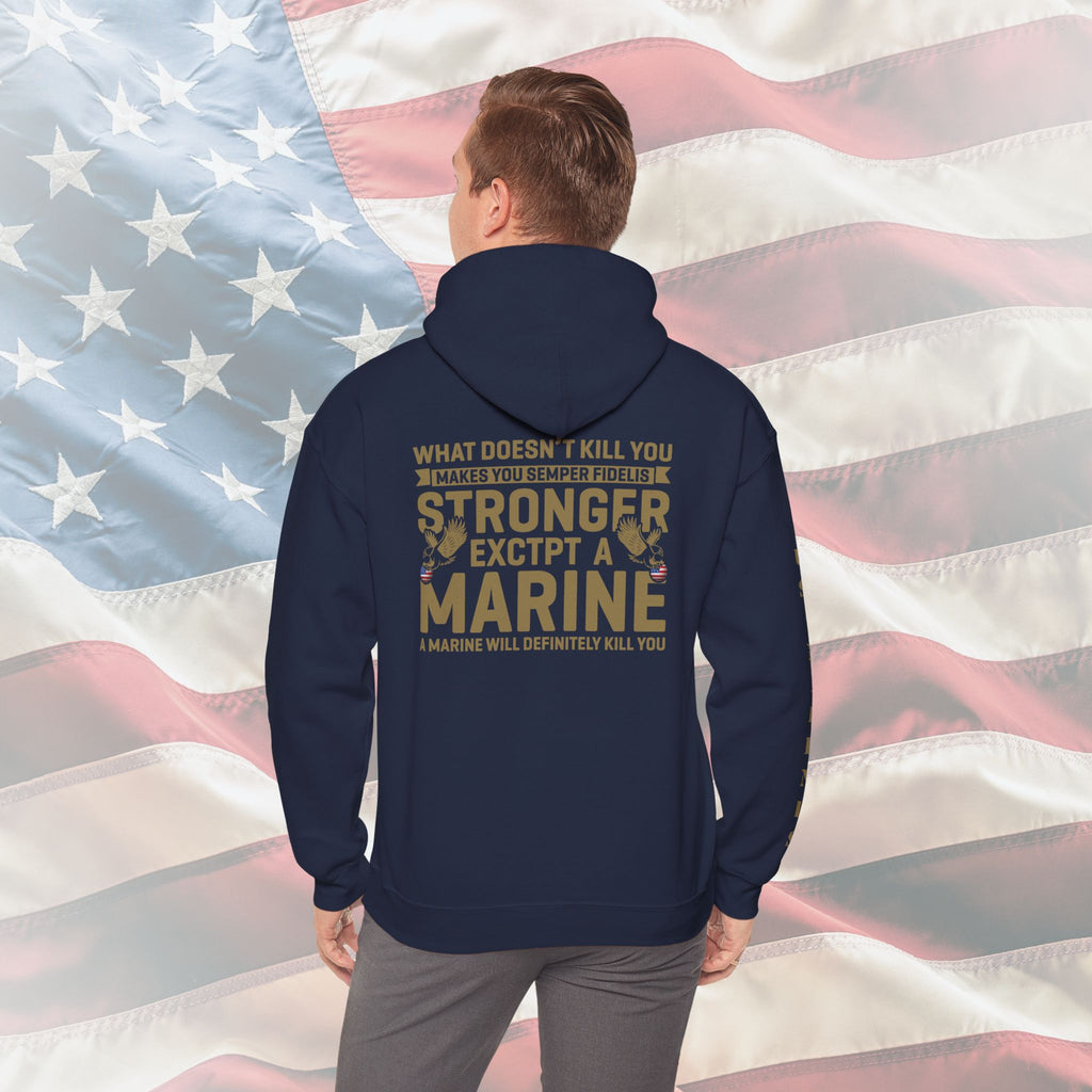 Copy of My Time in Uniform Is Over But Being a Veteran Never Ends – US Marines Hoodie