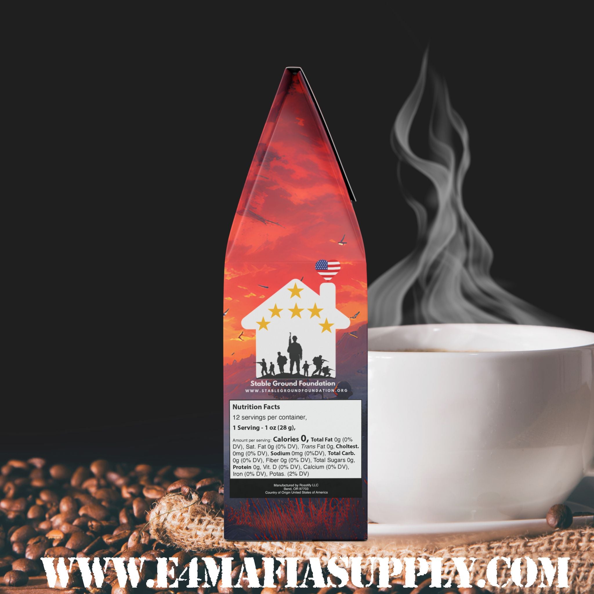 Jody’s Revenge Coffee | Light-Medium Roast by E-4 Mafia Roasting Co. | Veteran-Owned Bold Blend