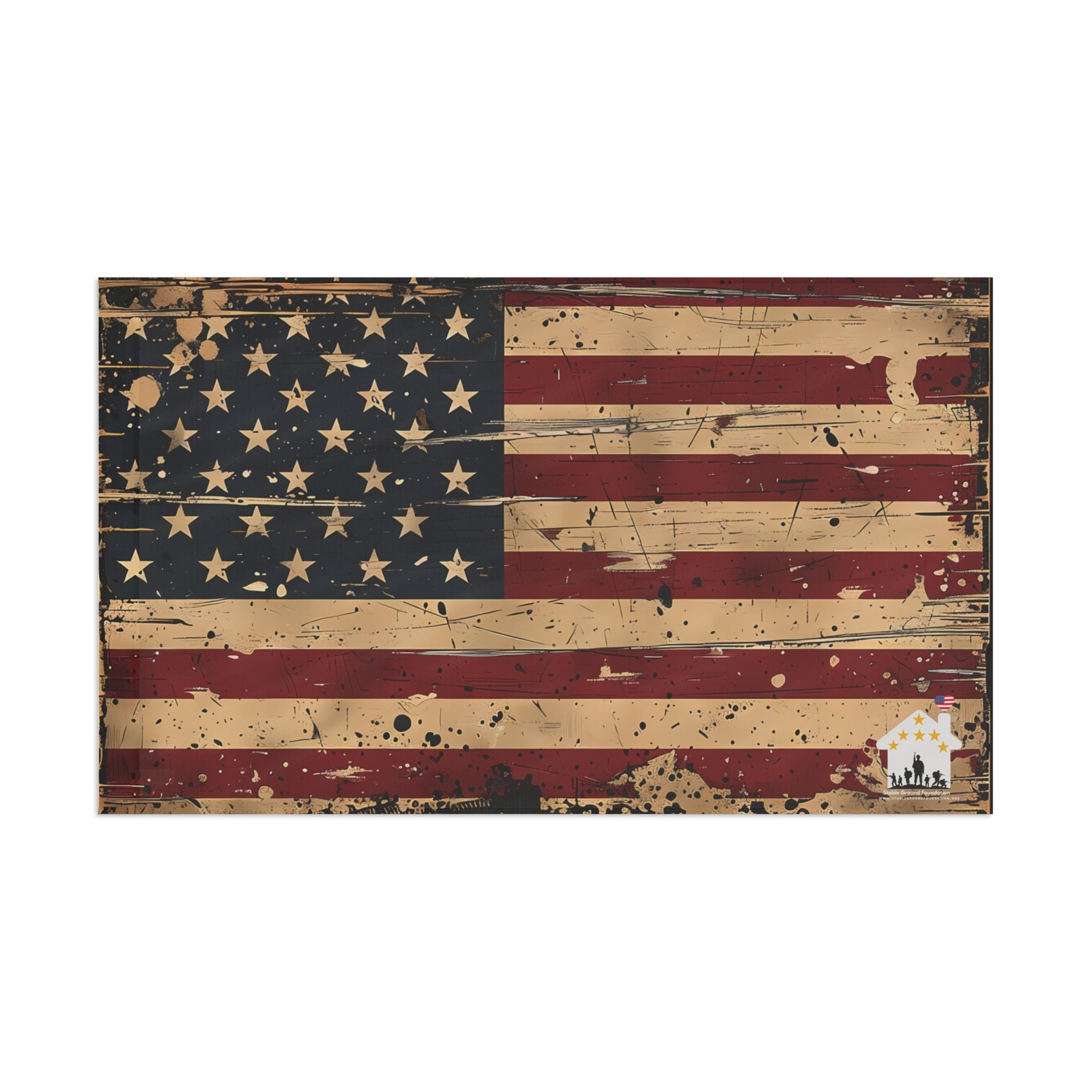 Rustic American Flag — Vintage Patriotic Flag for Proud Americans