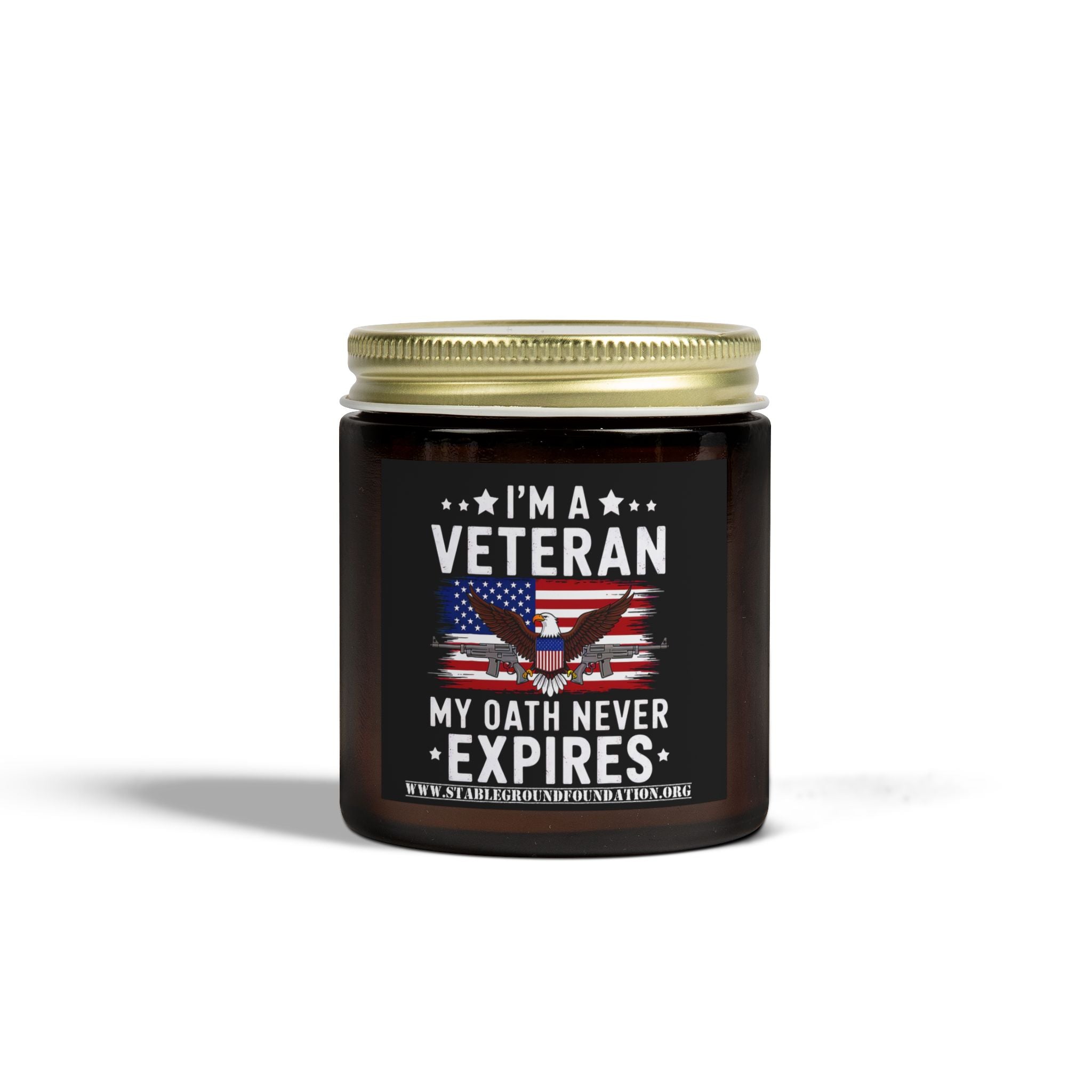 My Oath Never Expires Candle | Patriotic Gift for Proud U.S. Veterans