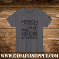 “American by Birth, Soldier by Choice” – U.S. Veteran Patriotic T-Shirt