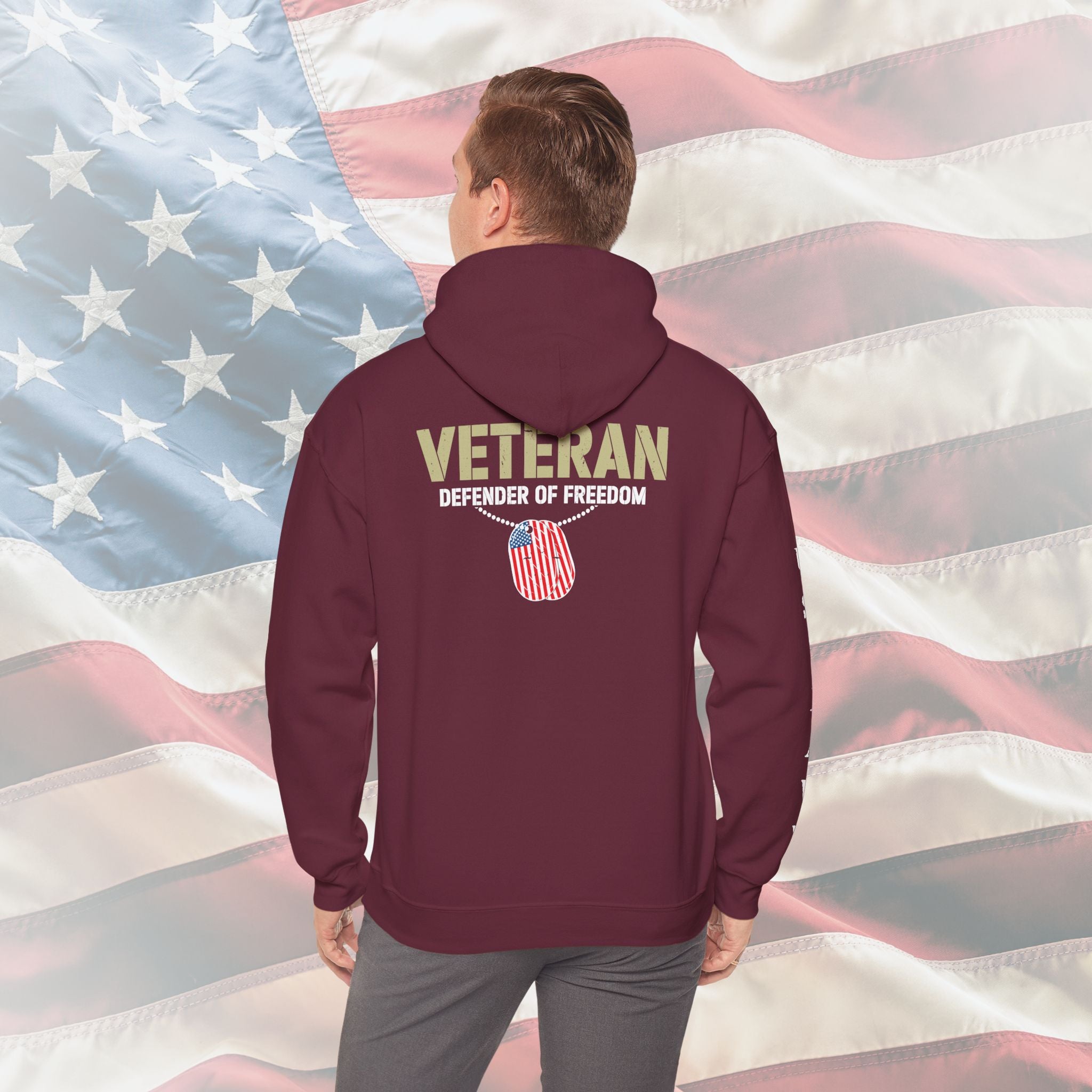 Veteran – Defender of Freedom – US Navy Hoodie