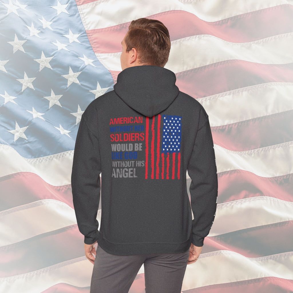 “America Without Her Soldiers” Patriotic Veteran Hoodie