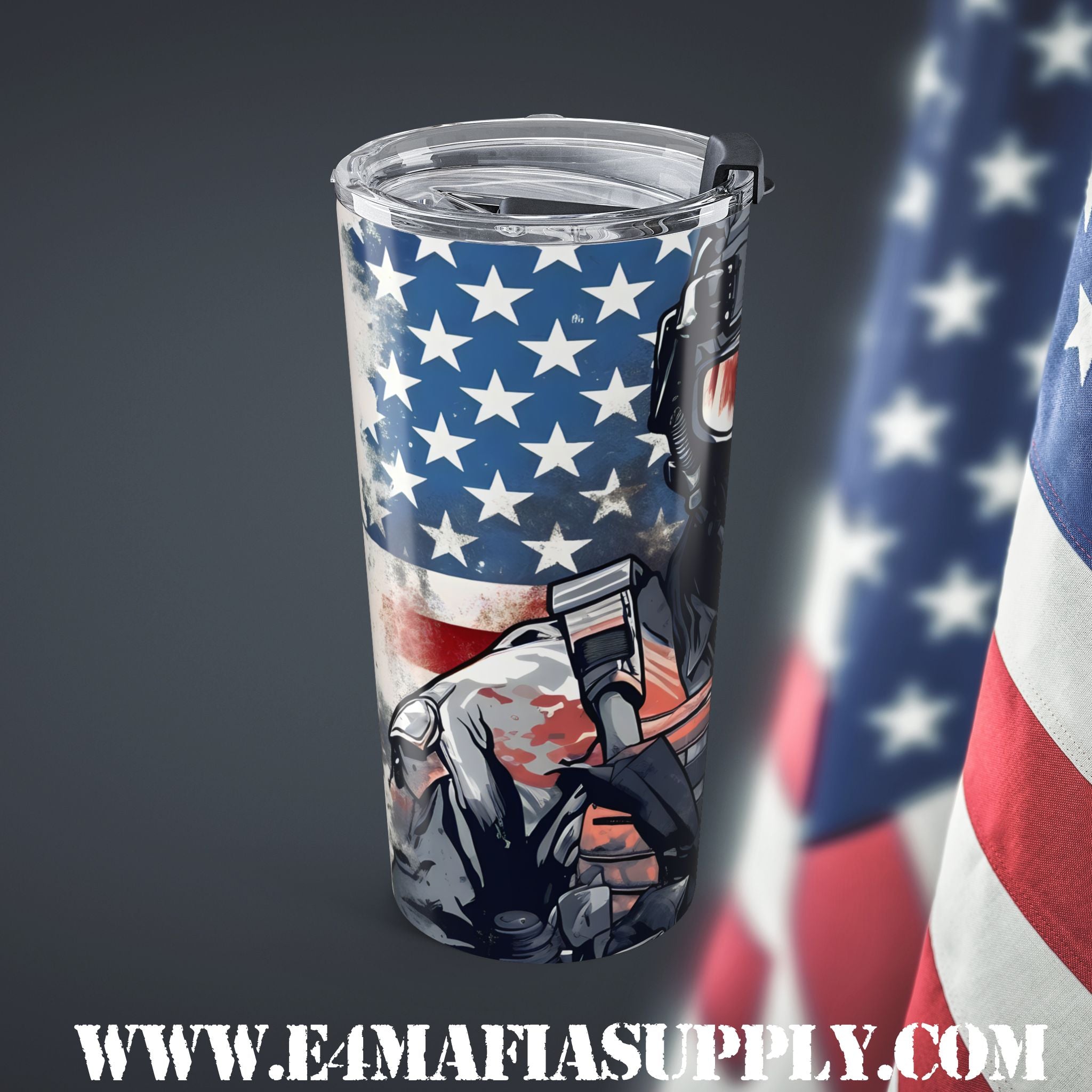 American Operator — Patriotic Tactical Tumbler for the Fearless and Focused