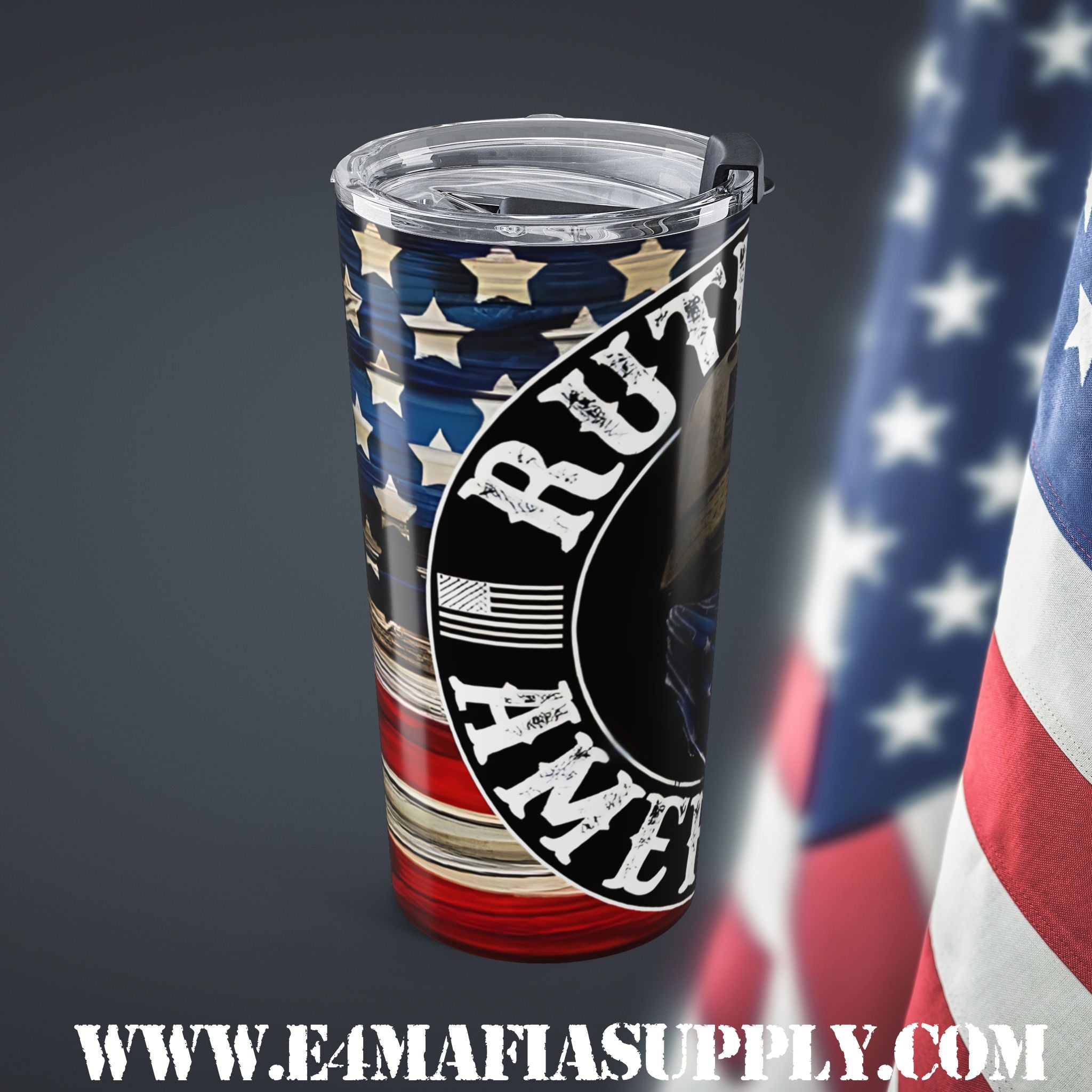 Ruthless American — Patriotic Tactical Tumbler for the Bold and the Brave