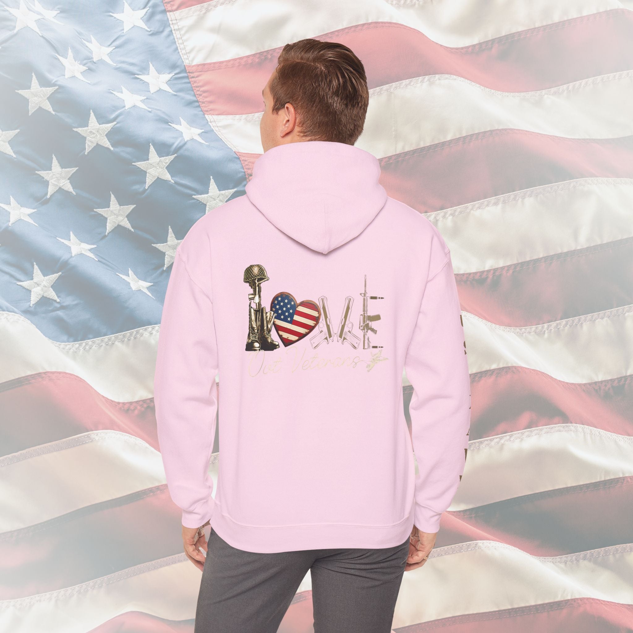 Love Our Veterans US Navy Hoodie