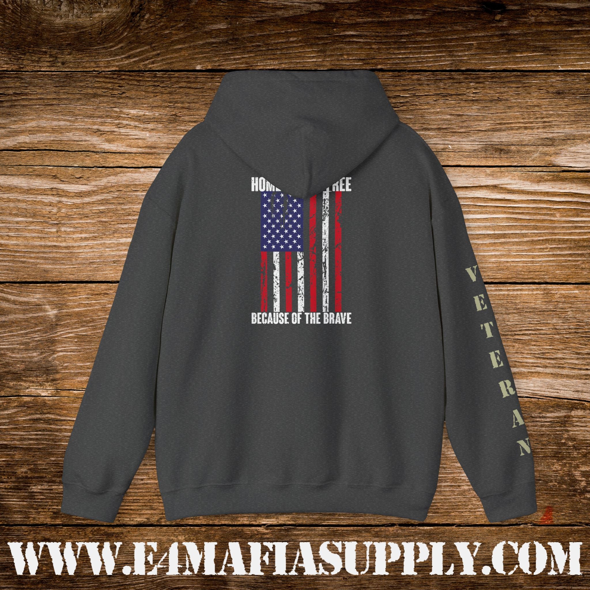 Home of the Free Because of the Brave Hoodie