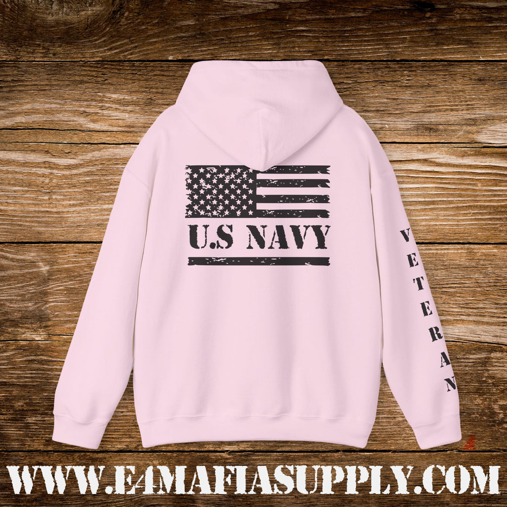 “Navy Veteran Flag” Military Pride Hoodie