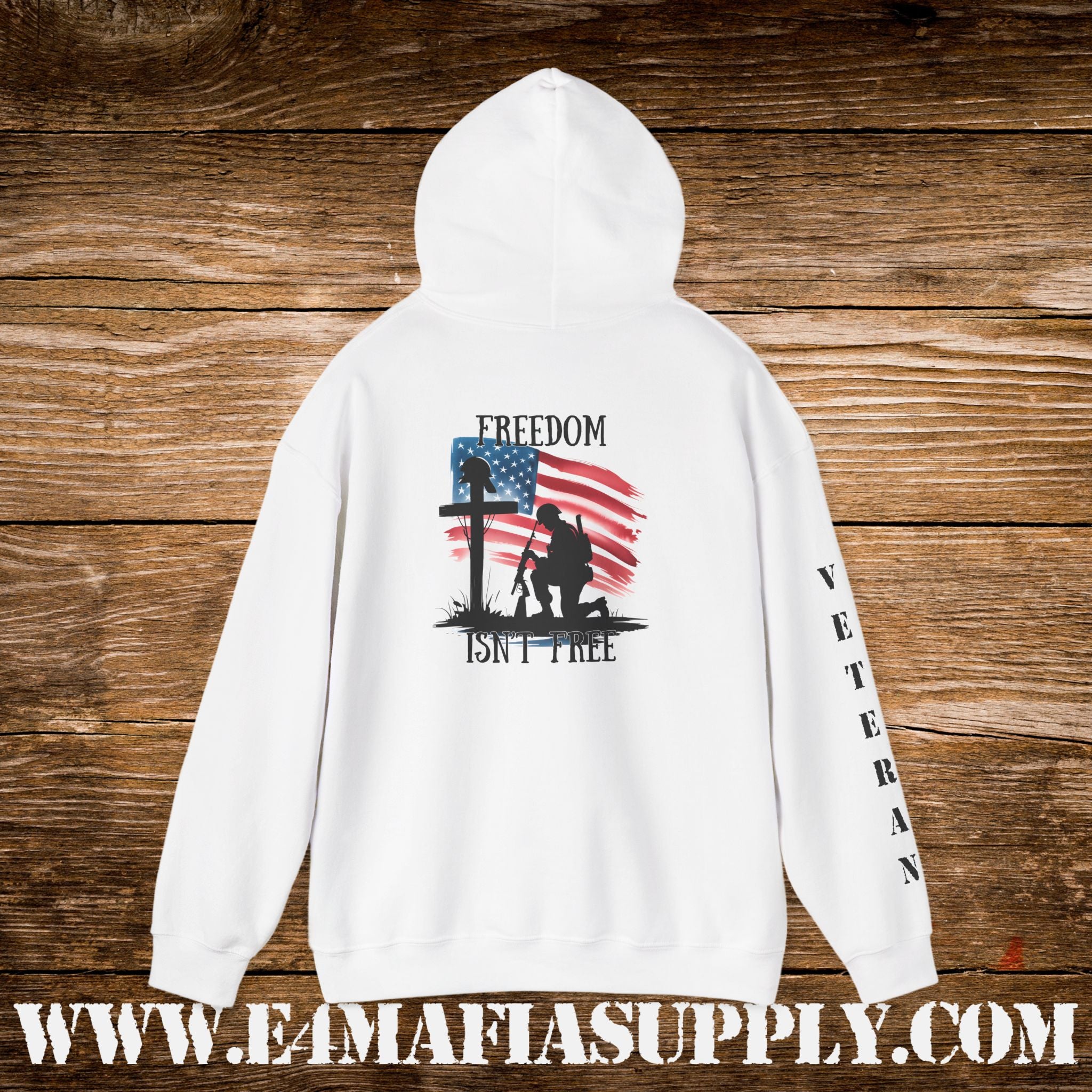 “Freedom Isn’t Free” Patriotic Veteran Memorial Hoodie