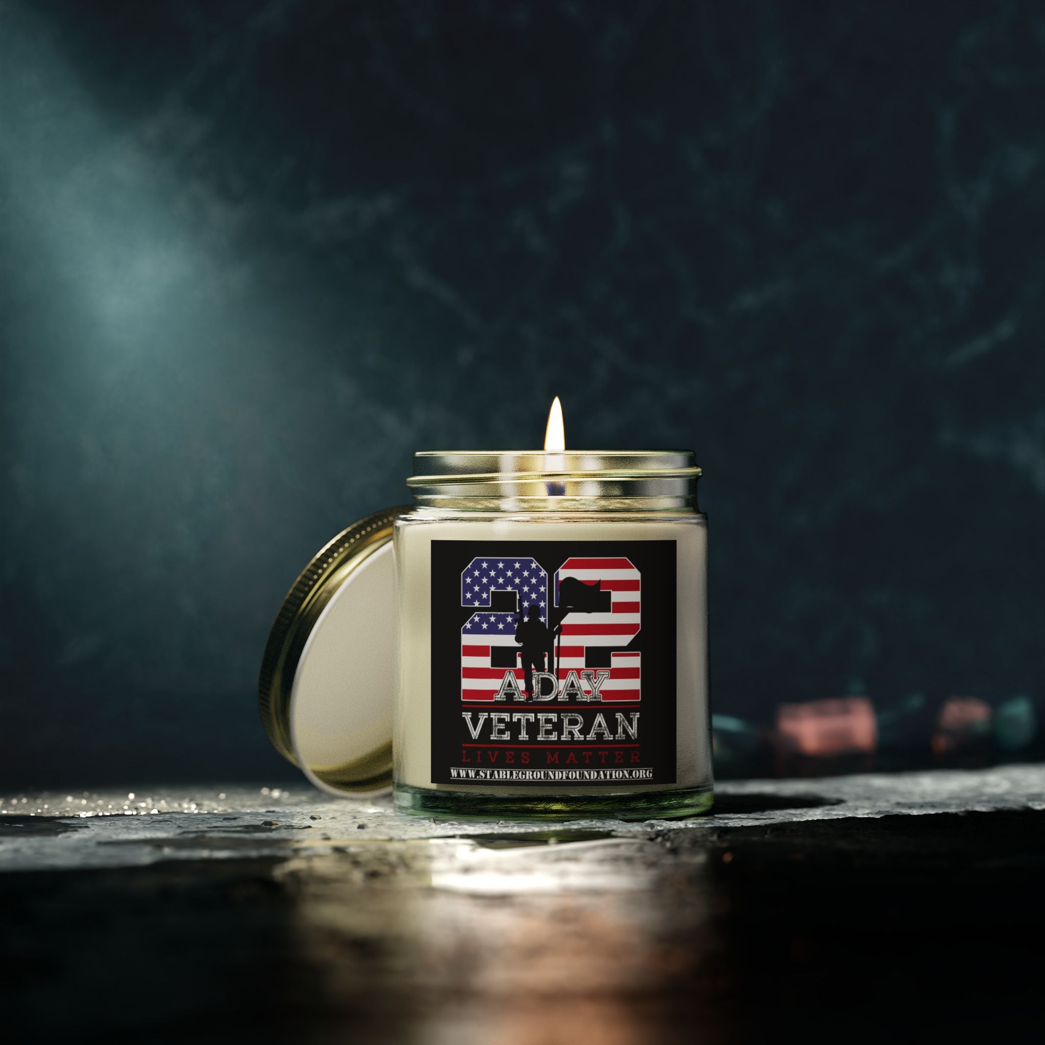 22 A Day Veteran Awareness Candle – Honoring Lives, Inspiring Change