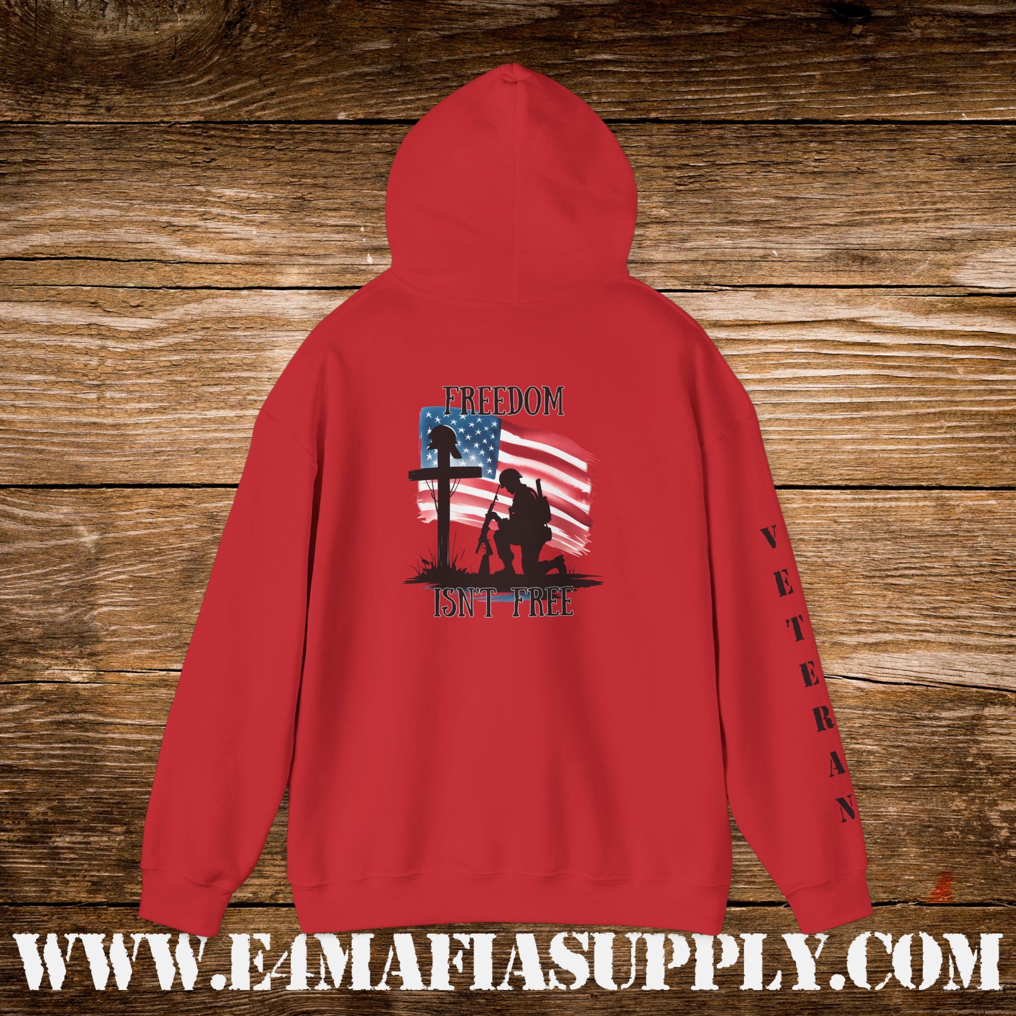 “Freedom Isn’t Free” Patriotic Veteran Memorial Hoodie