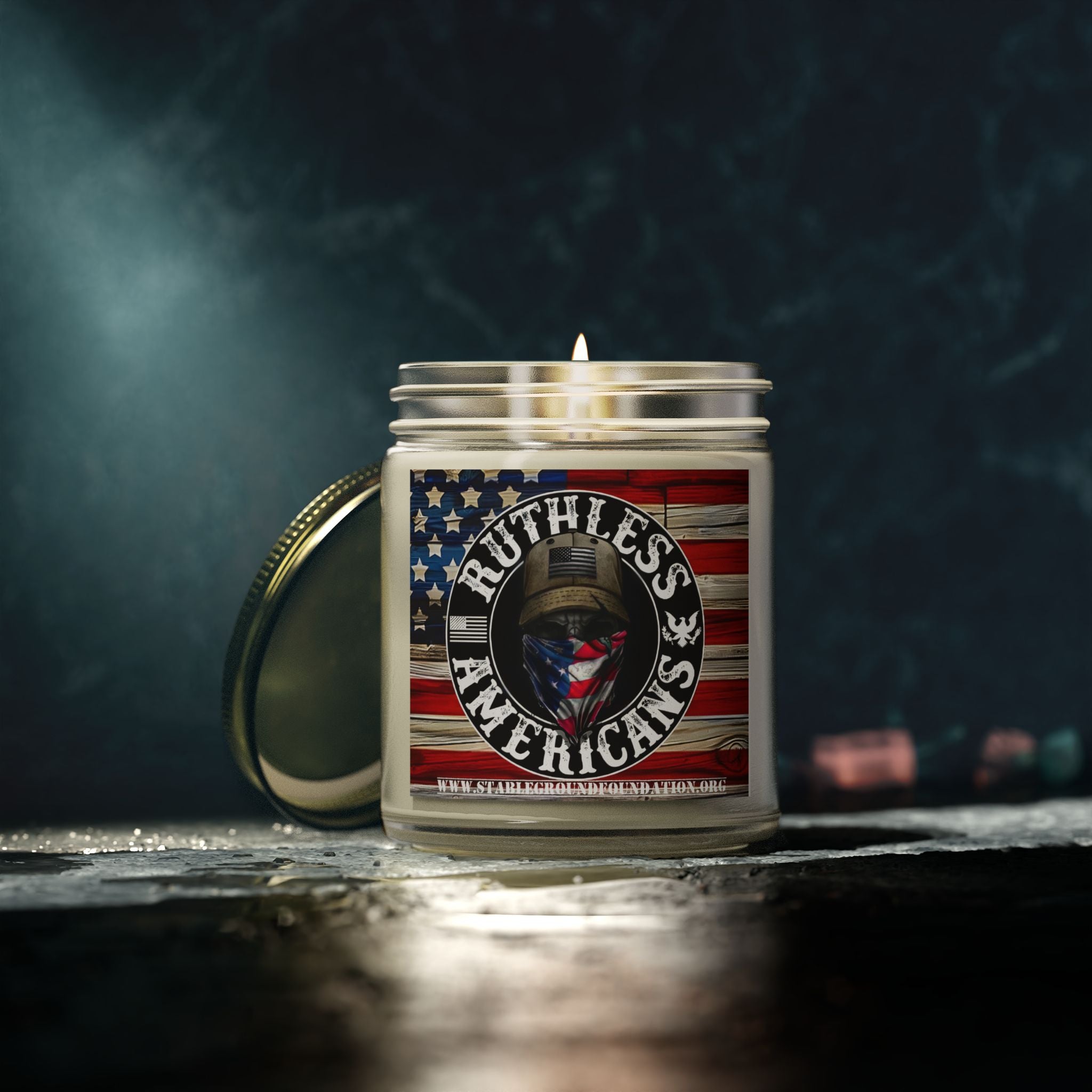 Ruthless American Candle | Bold Patriotic Gift for Veterans & Proud Patriots