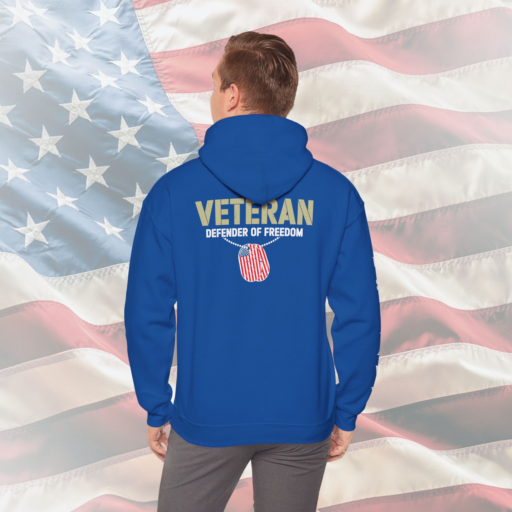Veteran – Defender of Freedom – US Navy Hoodie