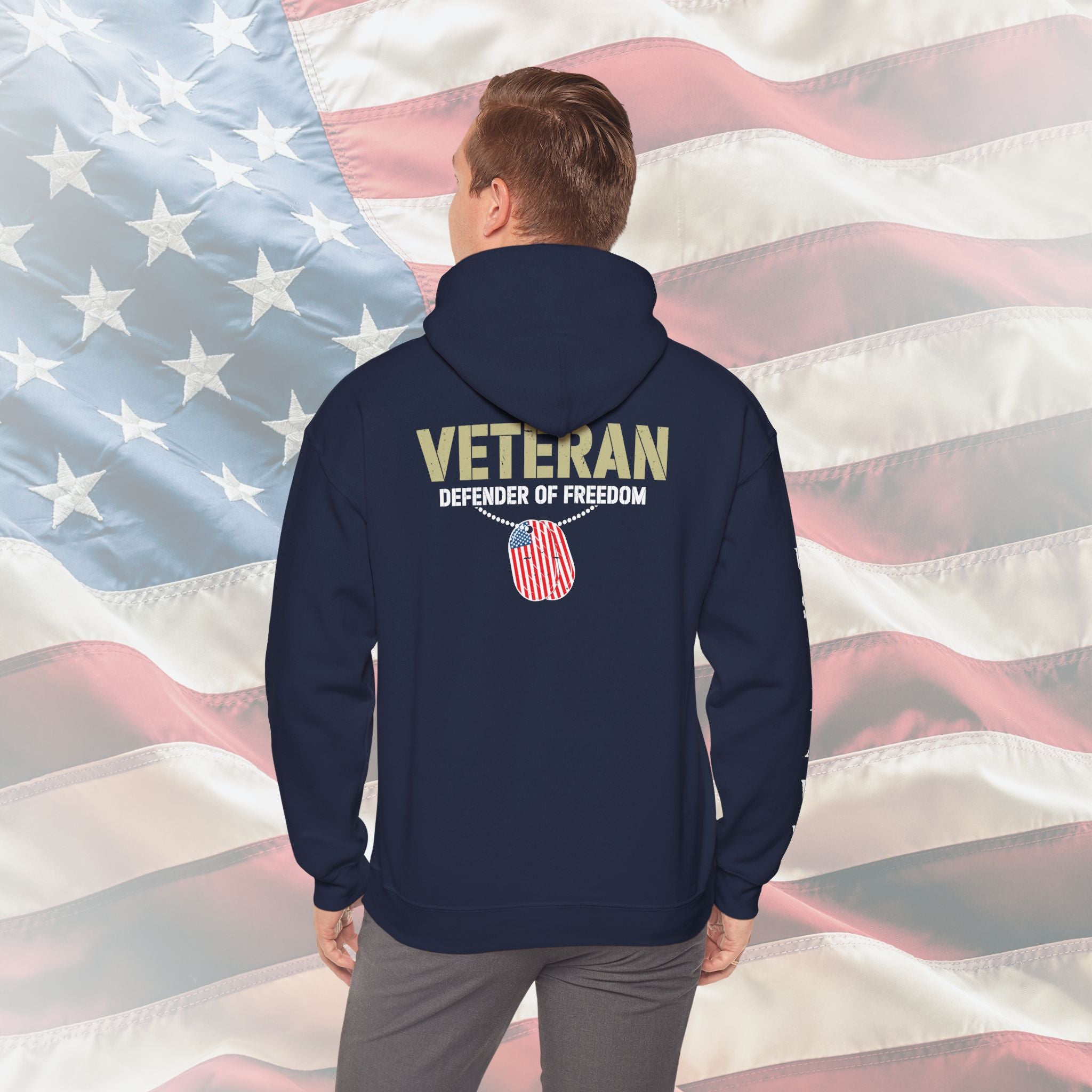Veteran – Defender of Freedom – US Navy Hoodie
