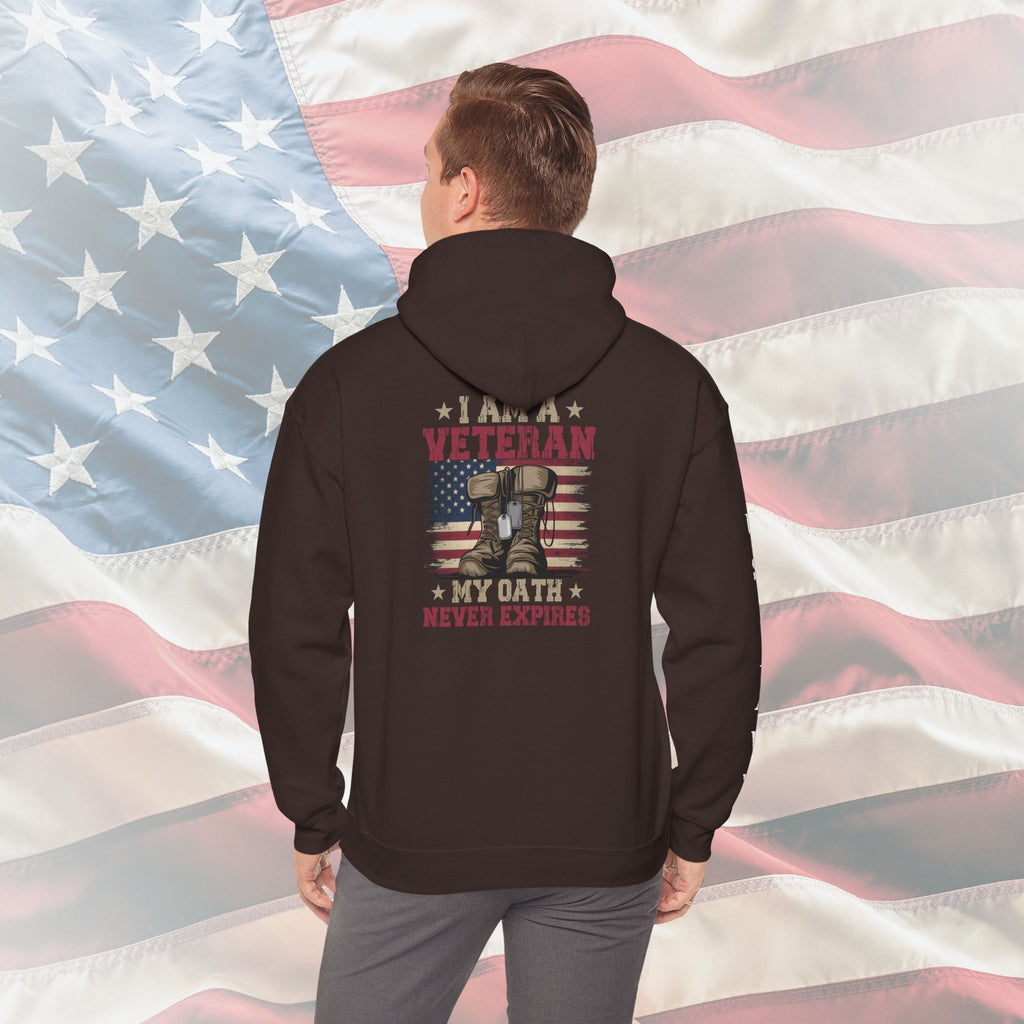 I Am a Veteran – My Oath Never Expires – US Navy Hoodie