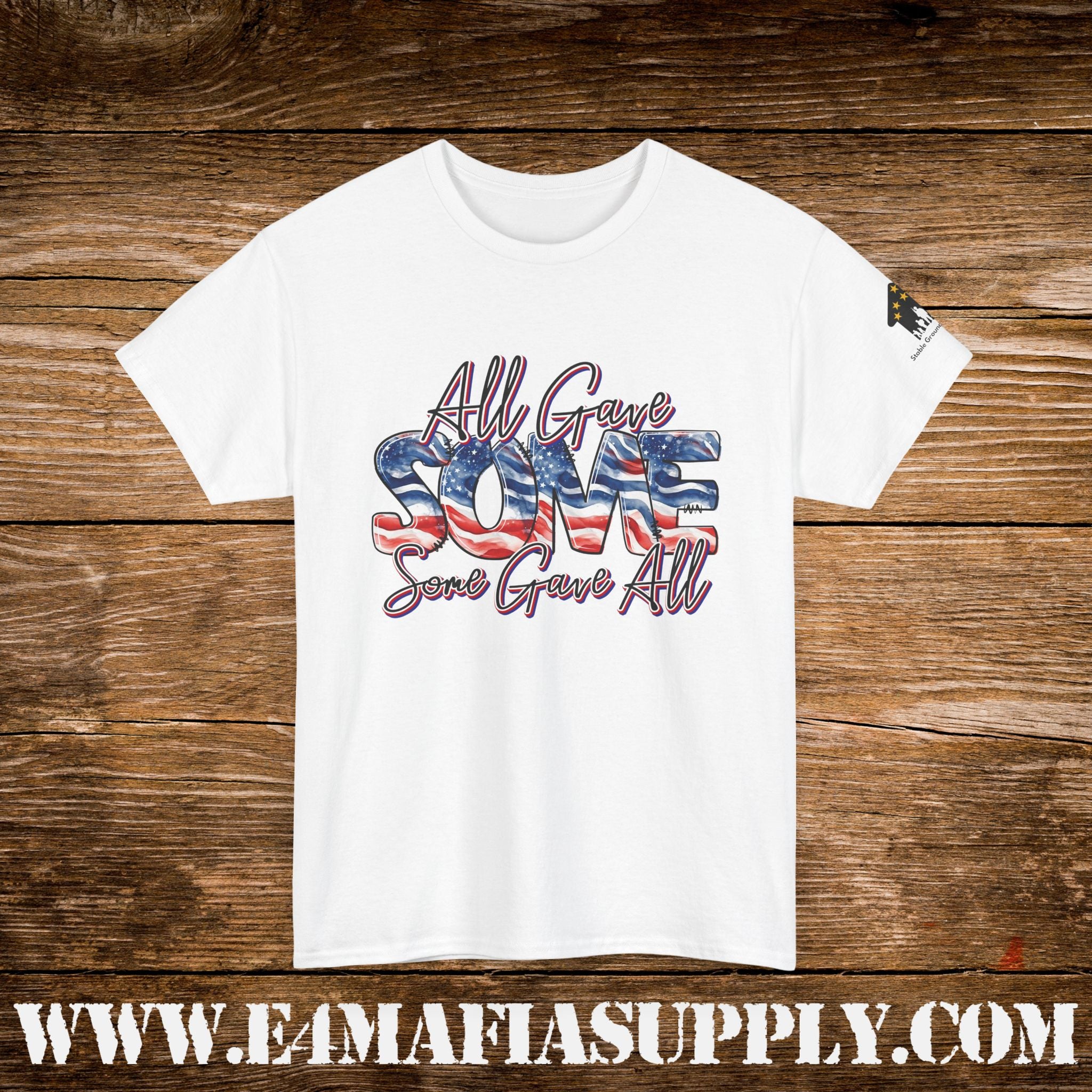 “All Gave Some, Some Gave All” – Patriotic Memorial Veteran T-Shirt