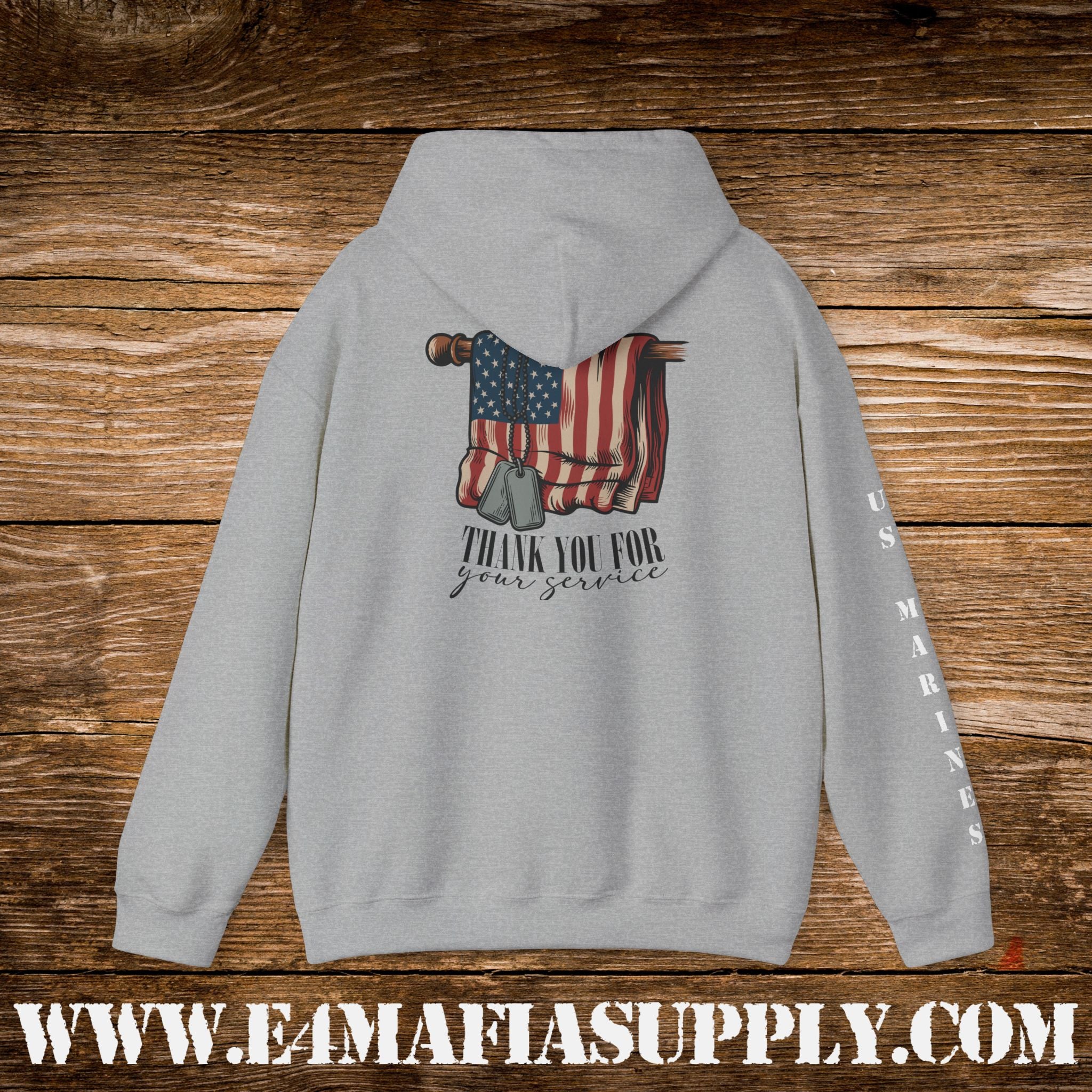 Thank You for Your Service – US Marines Hoodie