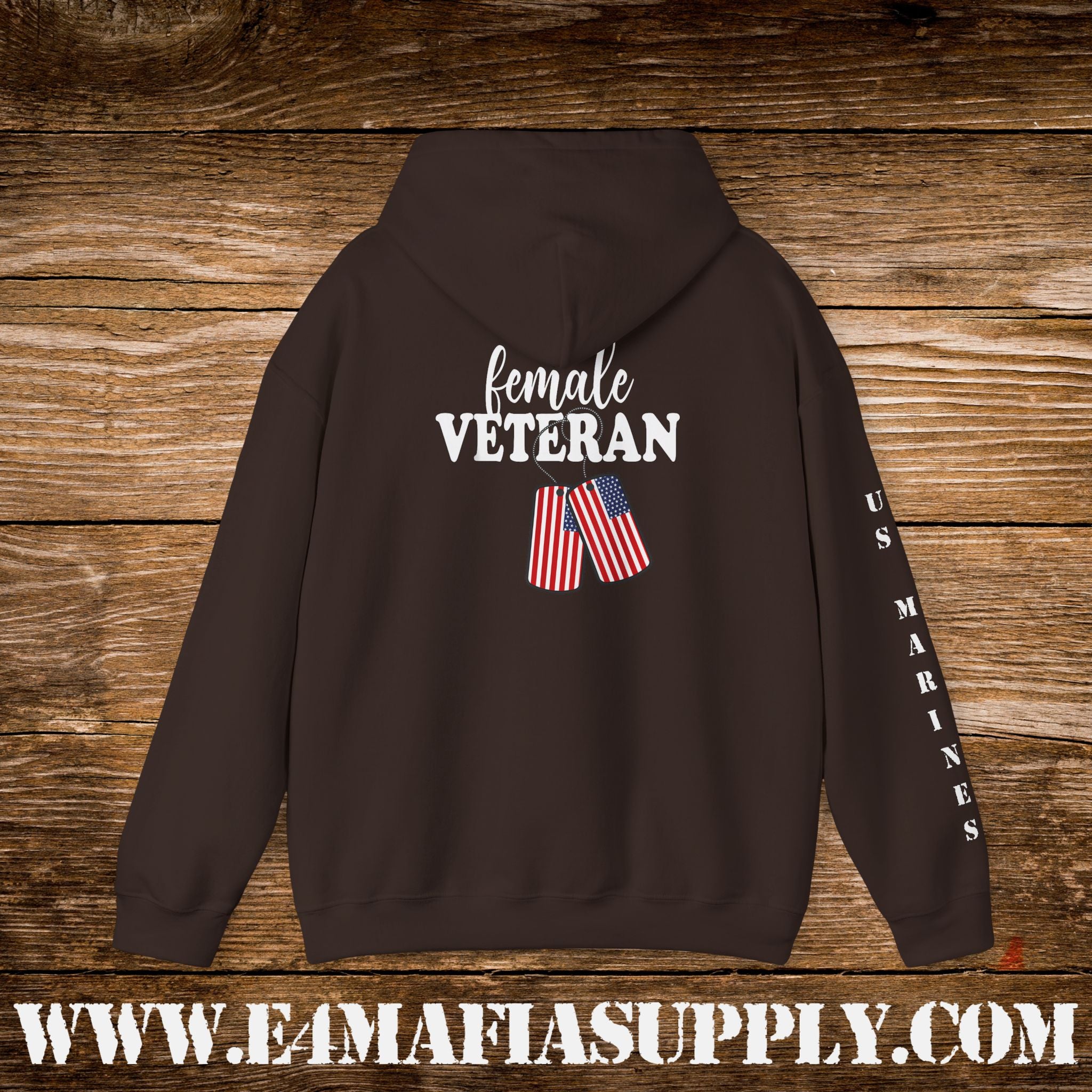 Female Veteran US Marines Hoodie