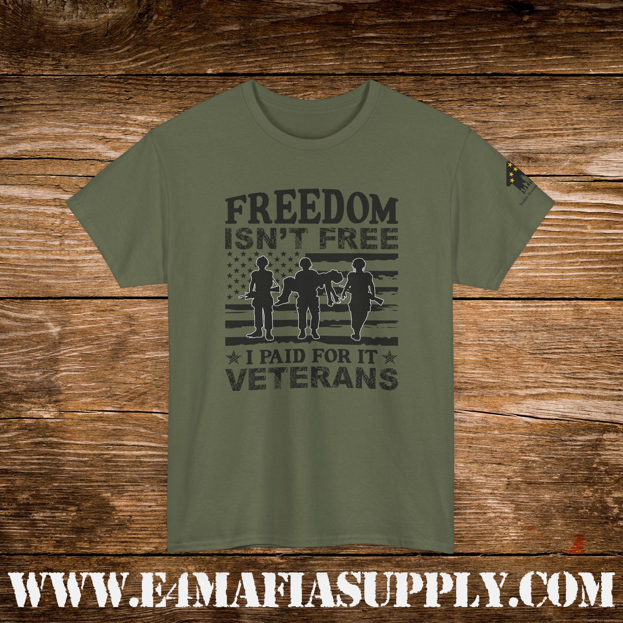 “Freedom Isn’t Free – I Paid for It” – Patriotic U.S. Veterans T-Shirt