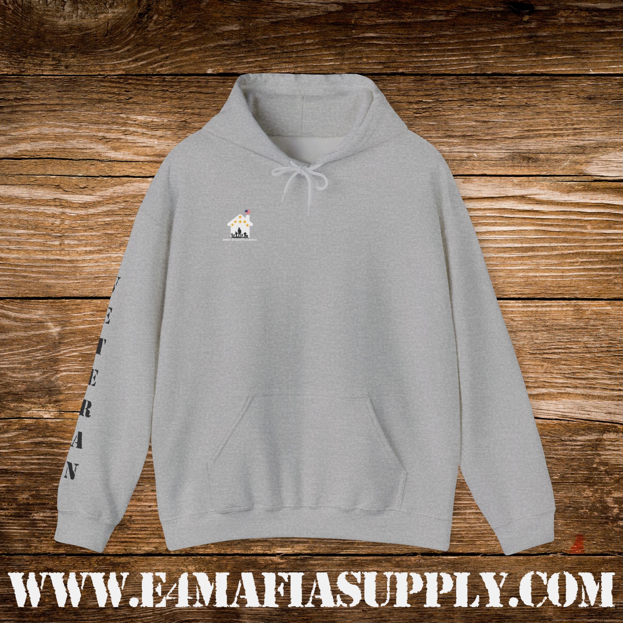 “Faith Family Freedom” American Flag Heart Patriotic Veteran Hoodie