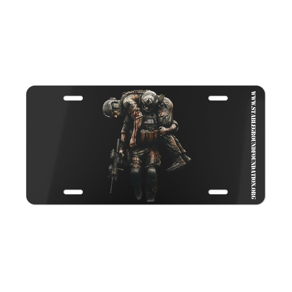Brotherhood in Battle Veteran License Plate – A Tribute to Sacrifice and Honor