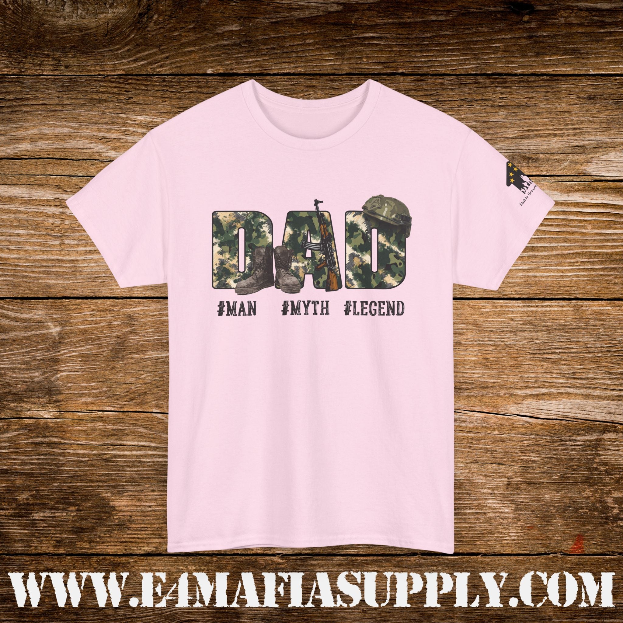 “Dad – #Man #Myth #Legend” – Military Camo Father’s Day T-Shirt