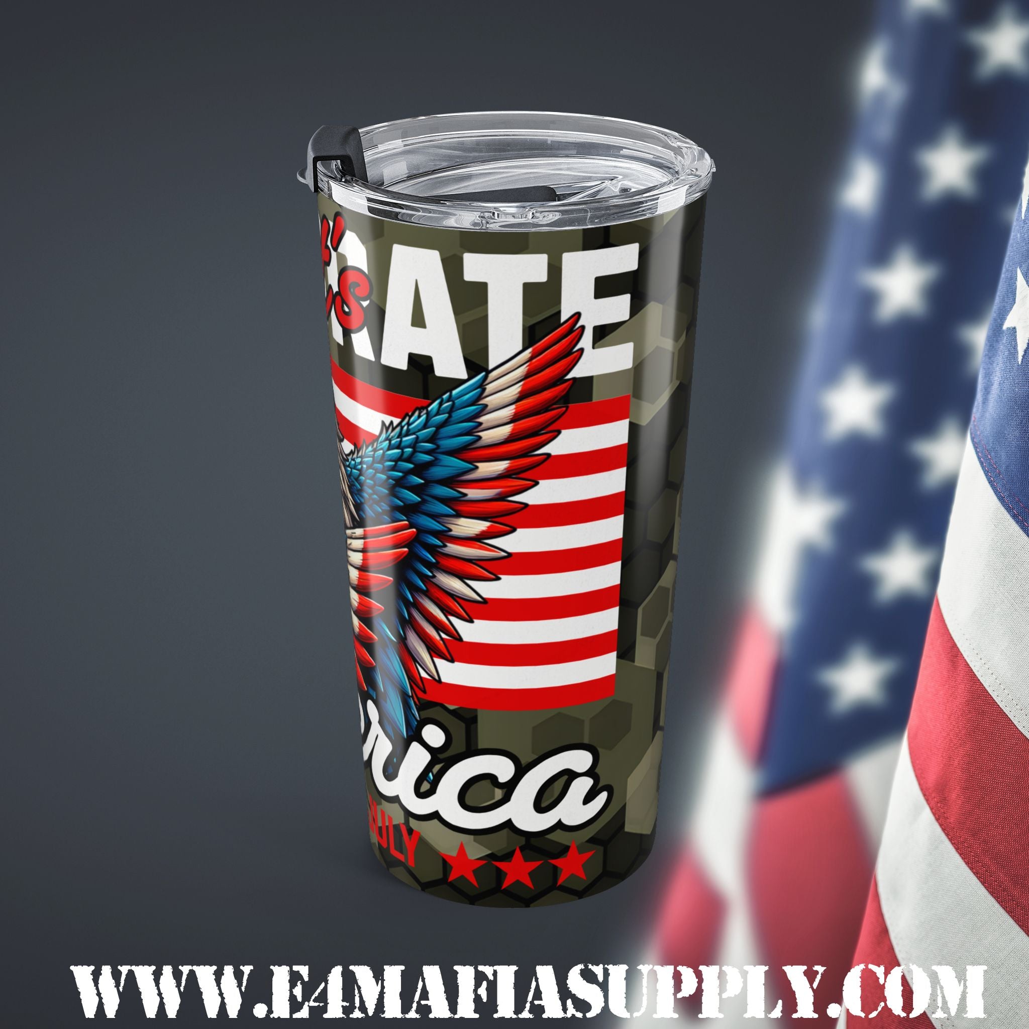 Let’s Go America — Patriotic Eagle Tumbler That Screams Freedom (and Coffee)