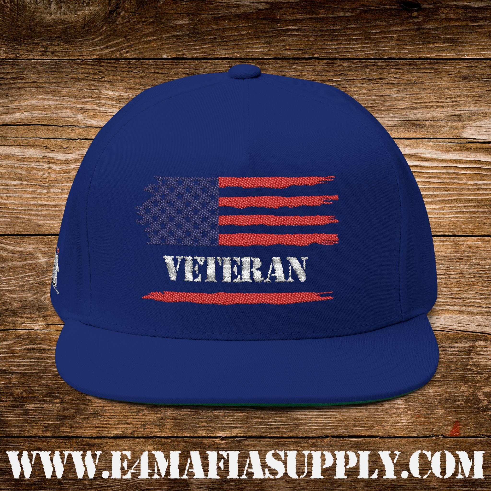 Zero Regrets, Just Deployments” – Patriotic Veteran Flat Bill Cap