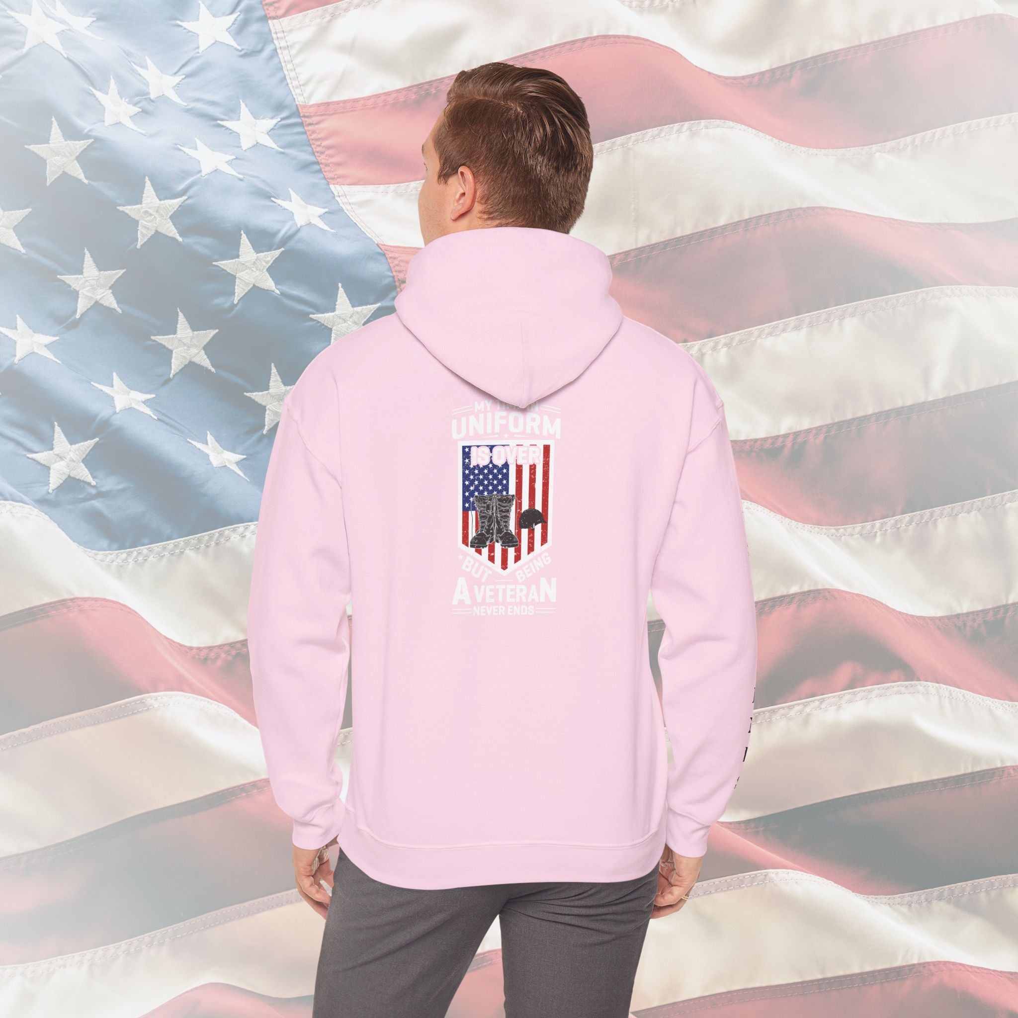 My Time in Uniform Is Over But Being a Veteran Never Ends – US Marines Hoodie