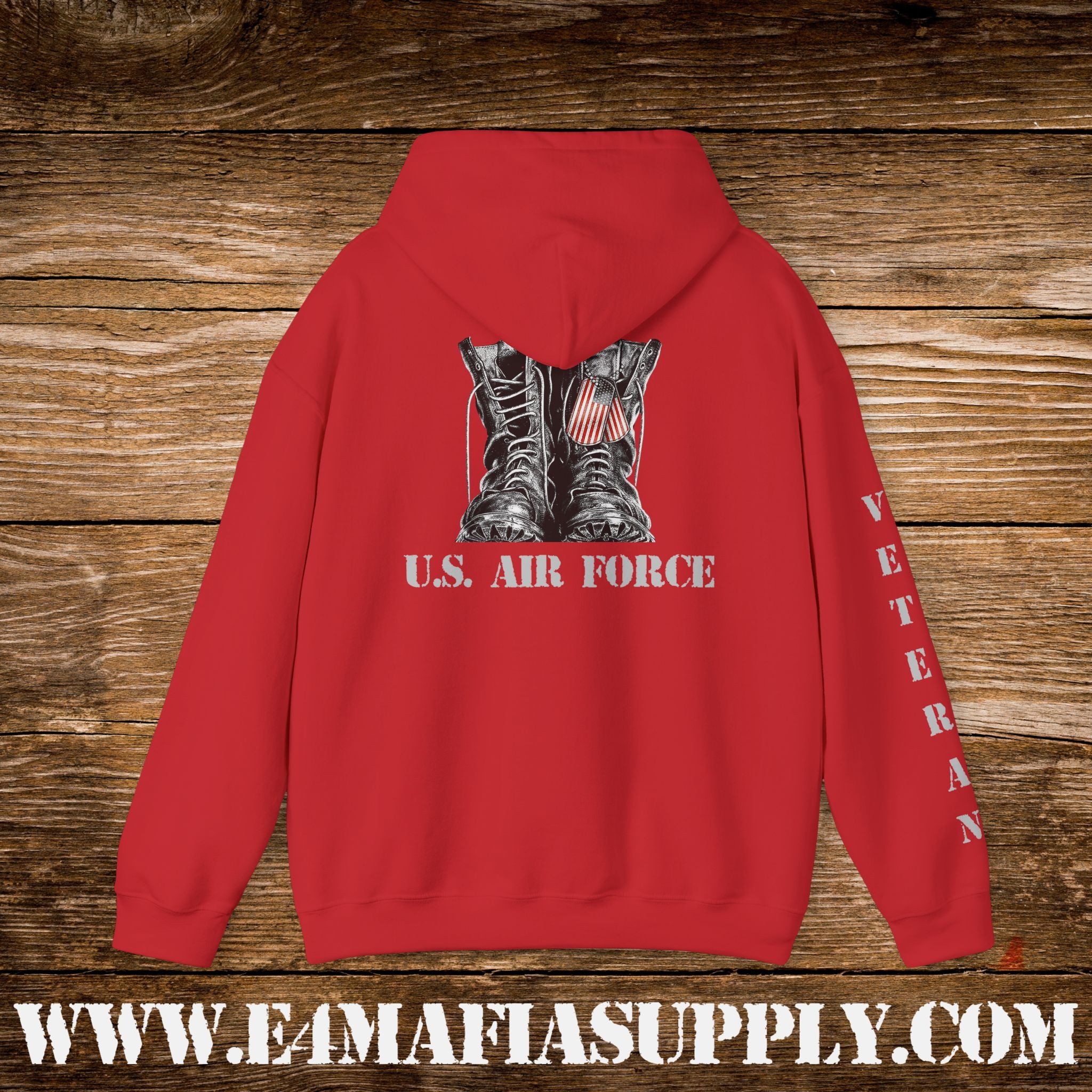 U.S. Air Force Combat Boots Veteran Hoodie