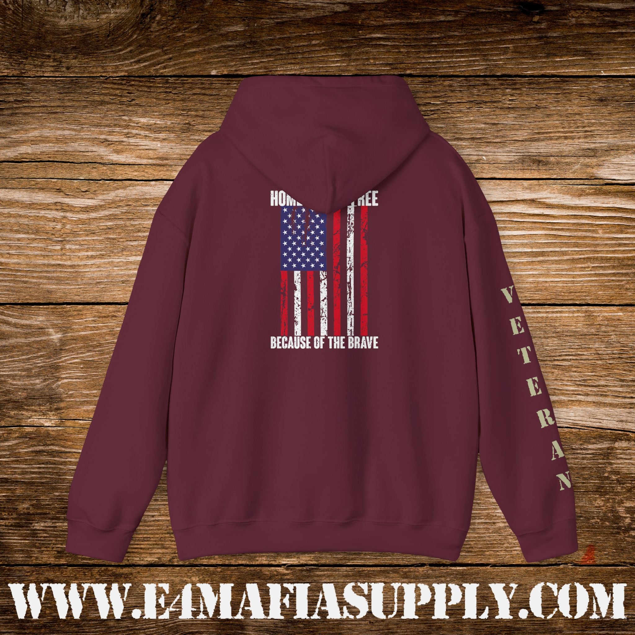 Home of the Free Because of the Brave Hoodie