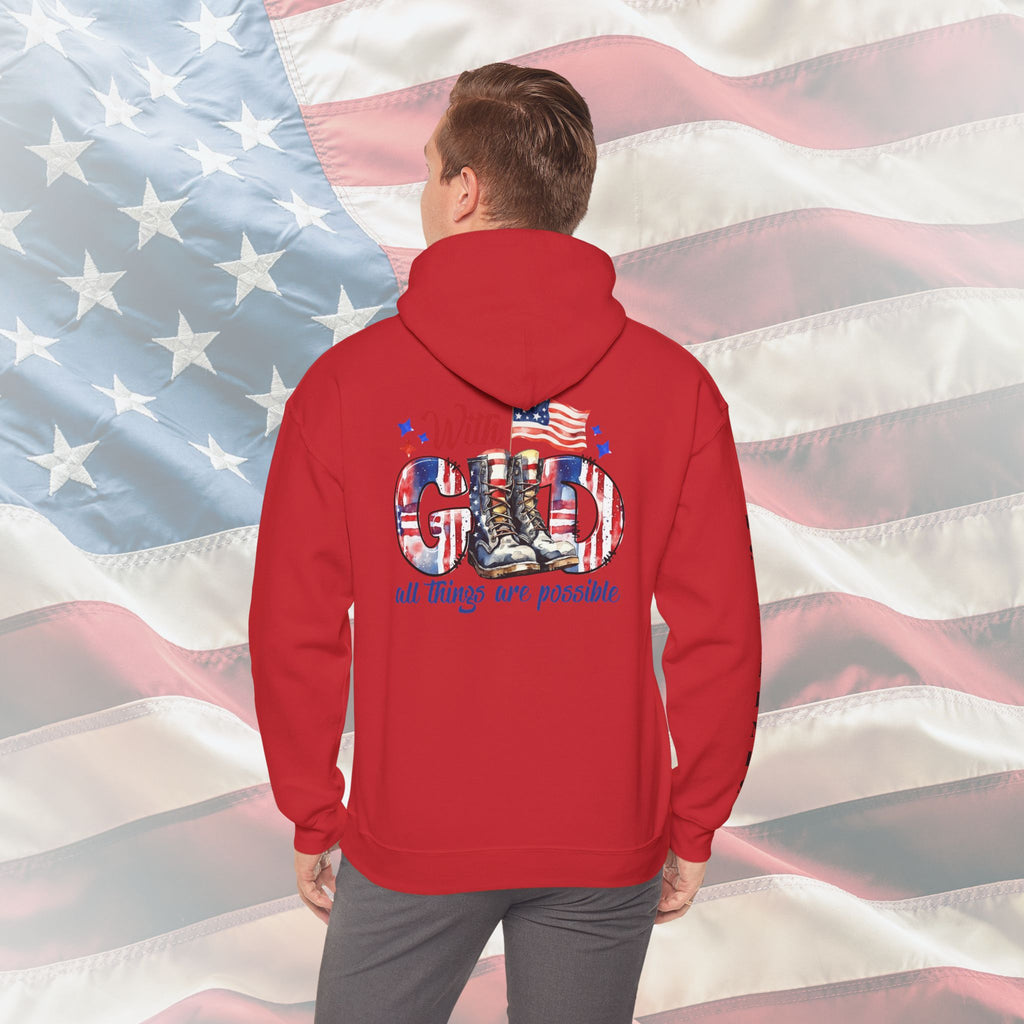 With God All Things Are Possible – US Marines Hoodie
