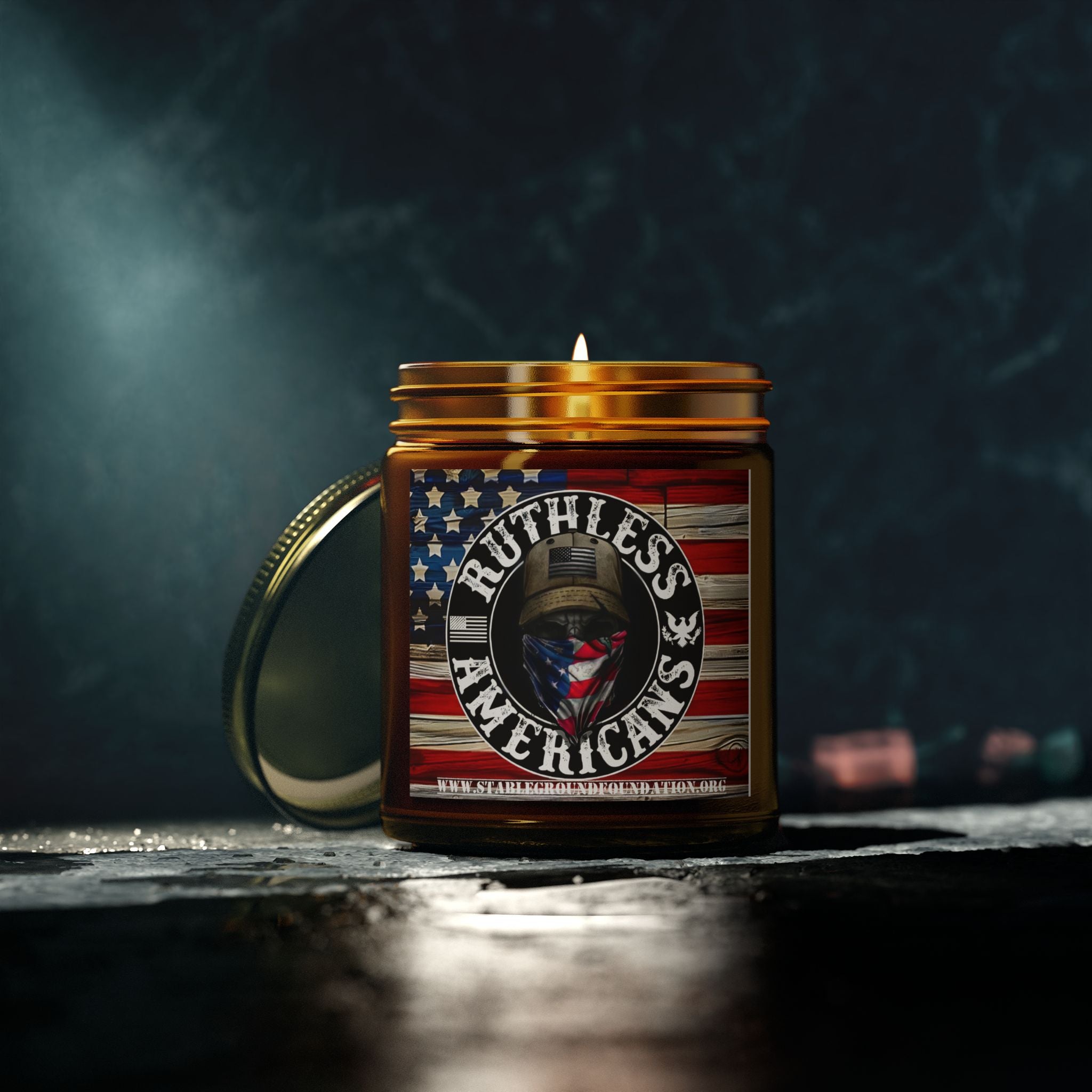 Ruthless American Candle | Bold Patriotic Gift for Veterans & Proud Patriots
