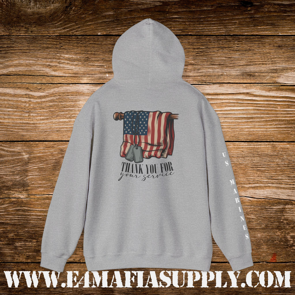 Thank You for Your Service – US Marines Hoodie