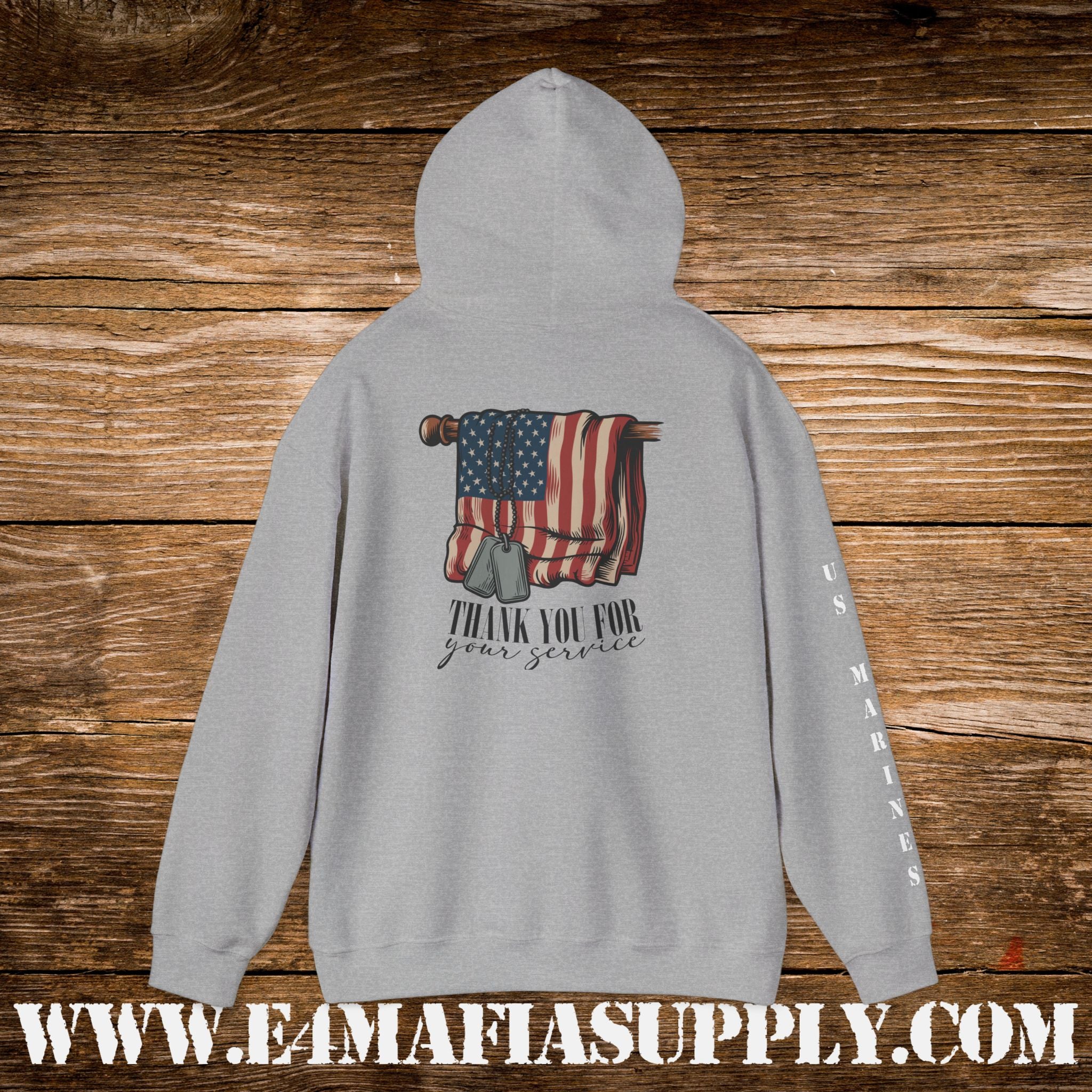 Thank You for Your Service – US Marines Hoodie