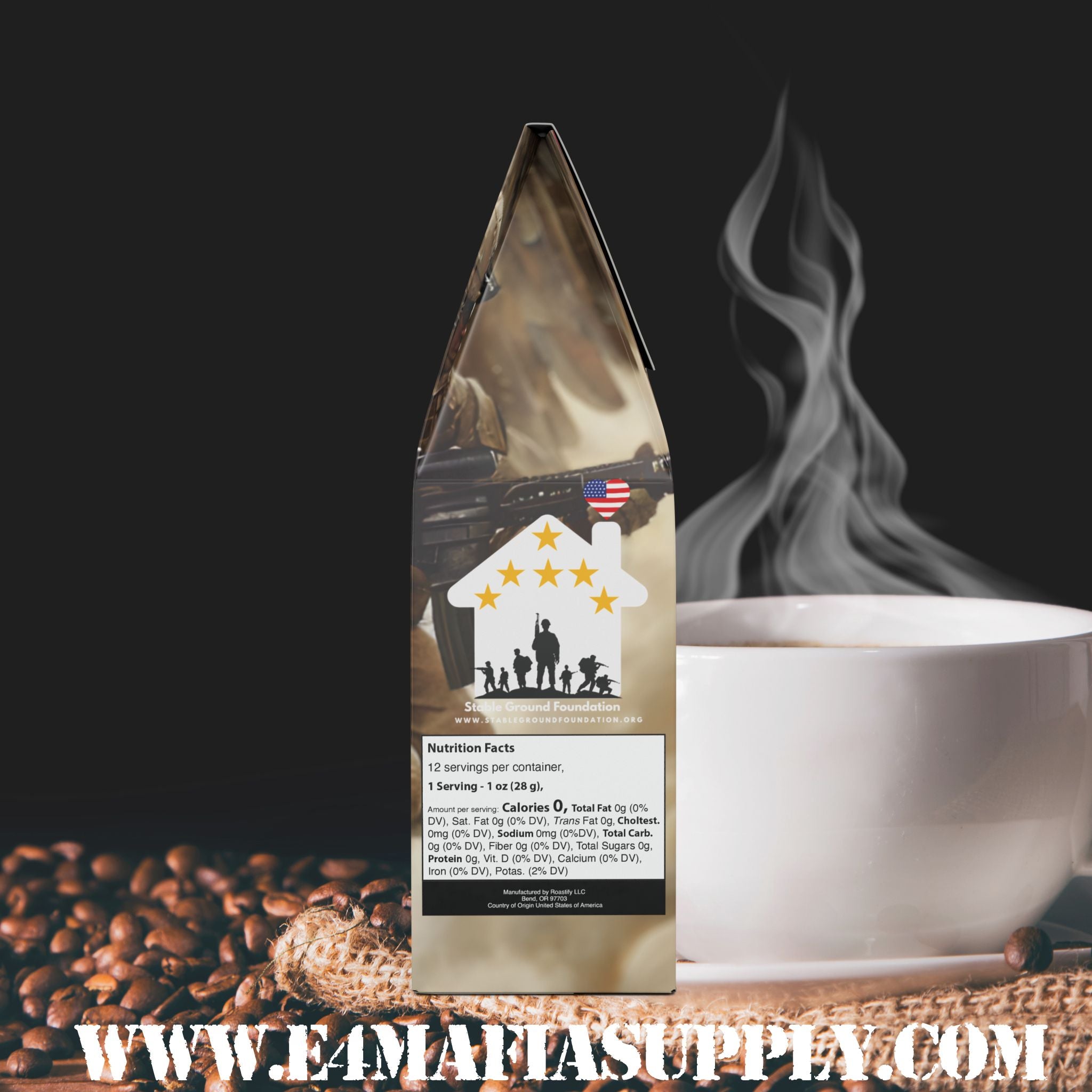 E-4 Mafia Light Roast | Smooth Veteran Coffee Blend by E-4 Mafia Roasting Co.