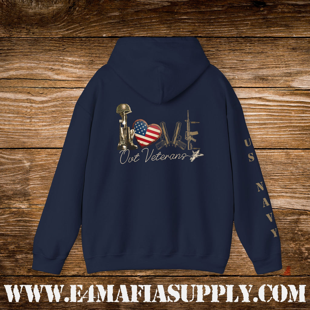 Love Our Veterans US Navy Hoodie
