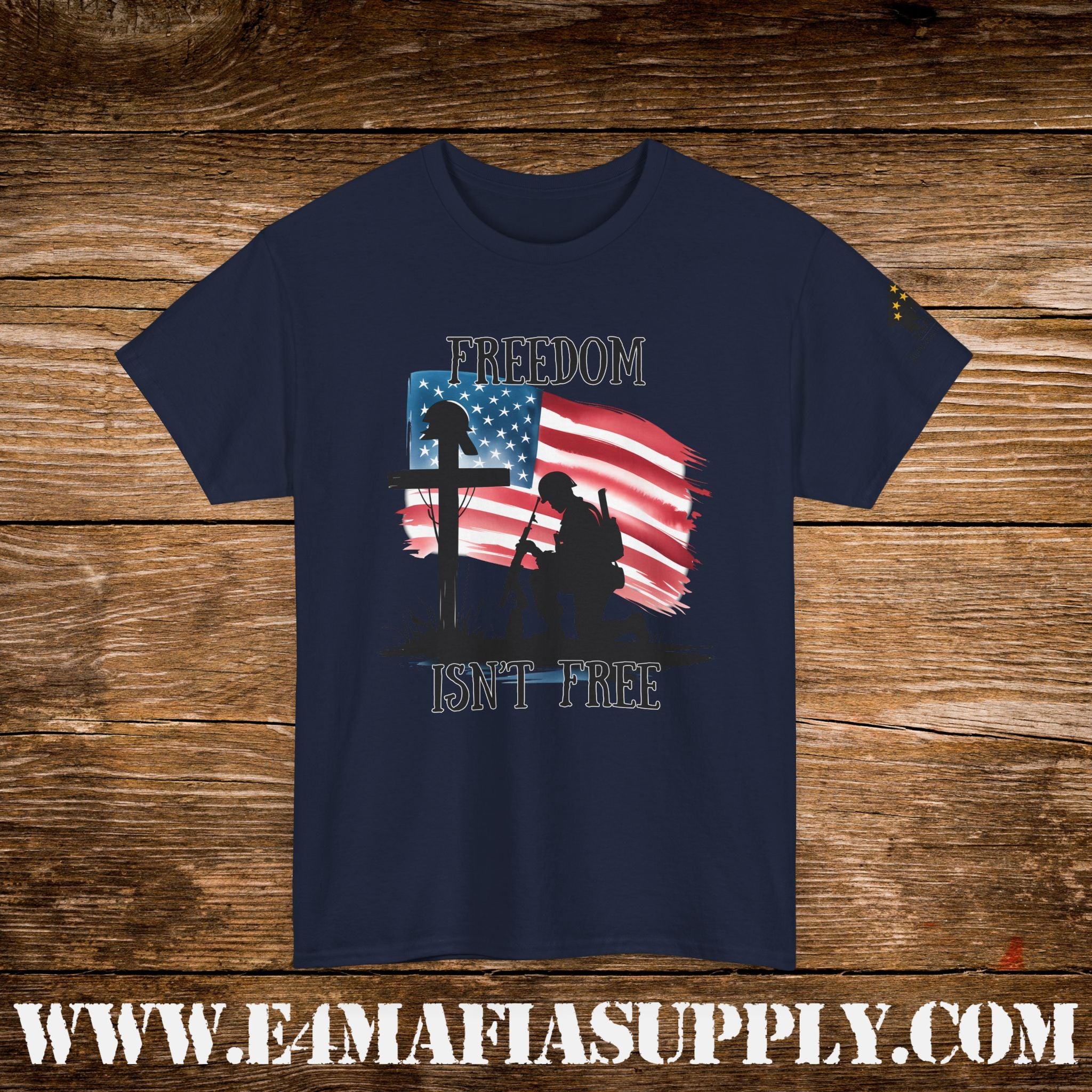 “Freedom Isn’t Free” – Patriotic Fallen Soldier Memorial T-Shirt