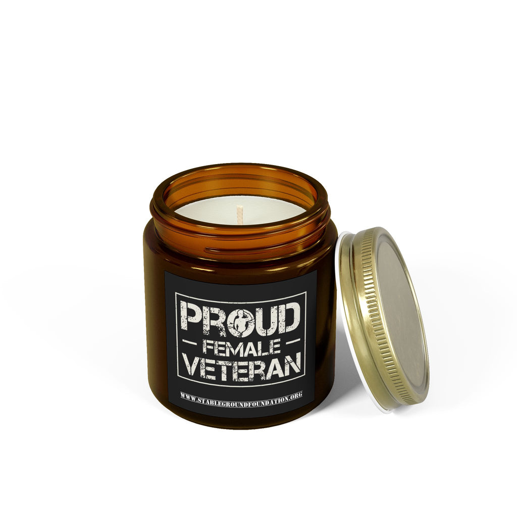 Proud Female Veteran Candle – Bold Military Pride Gift for Women Who Served