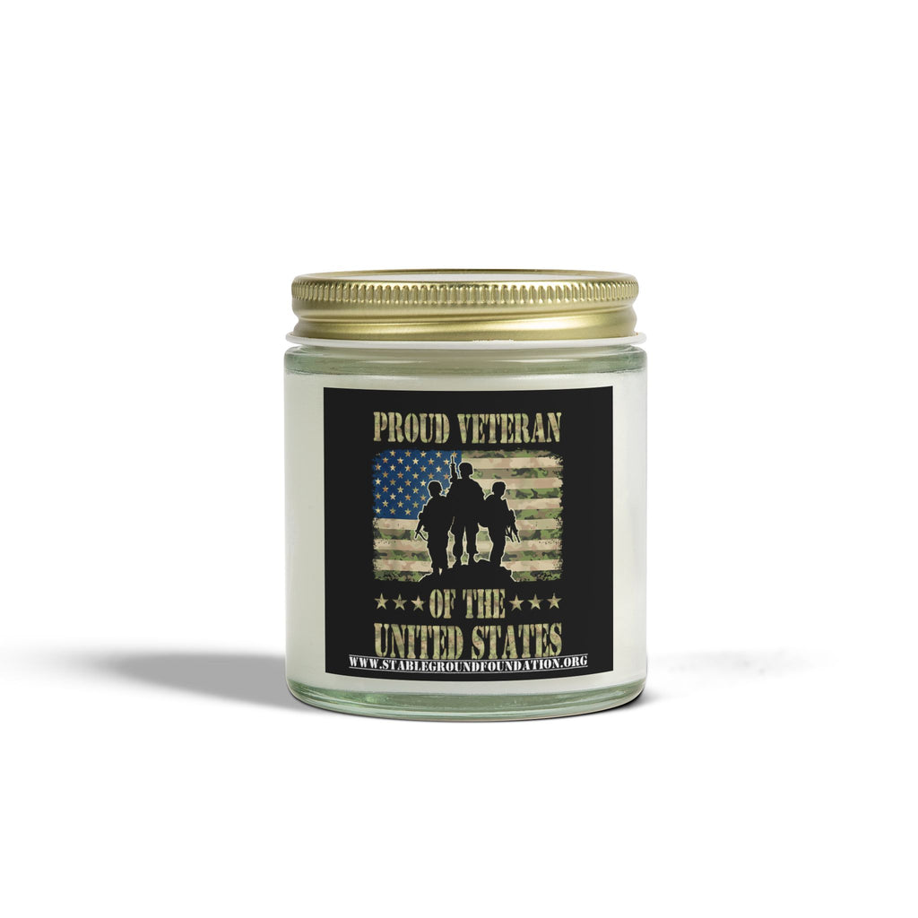 Proud Veteran Candle – Patriotic Military Tribute Gift Honoring U.S. Service Members