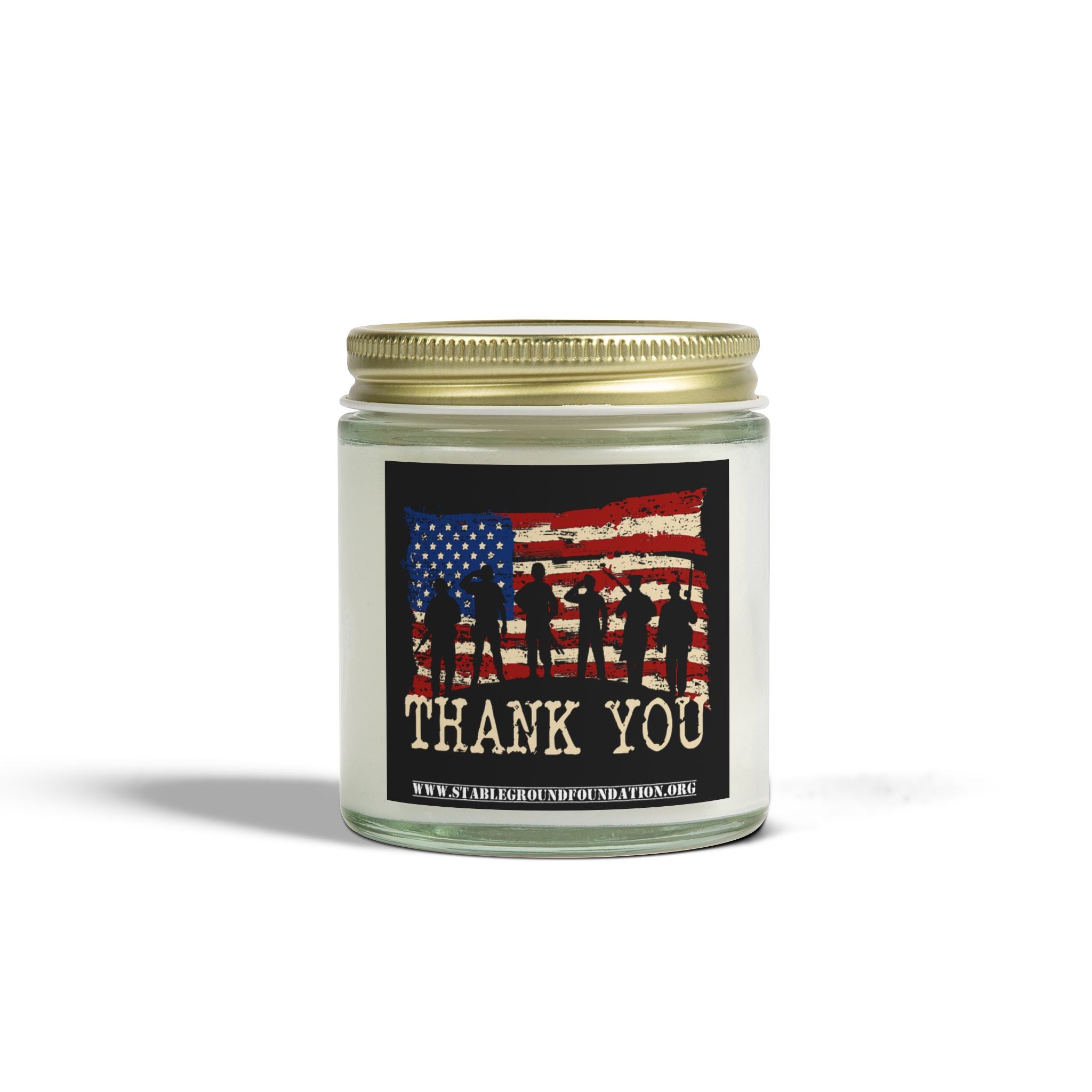 Thank You Veterans Candle – Patriotic Appreciation Gift for Heroes