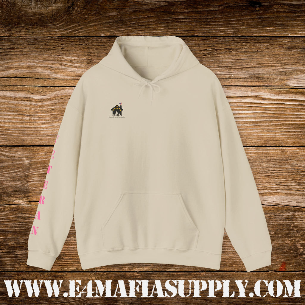 Female Veteran With Three Sides Hoodie