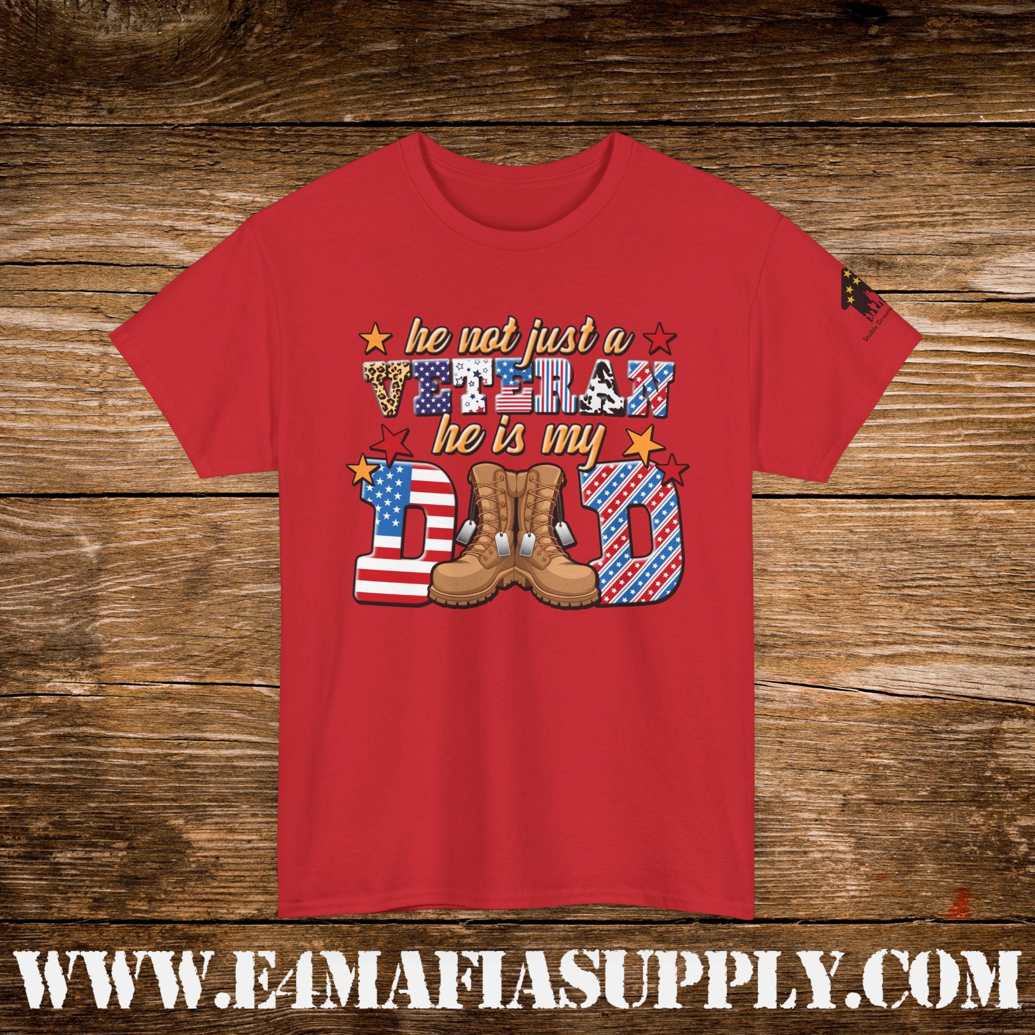 “He Was Not Just a Veteran – He Is My Dad” – Patriotic Military Family T-Shirt