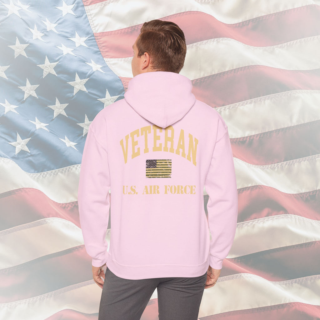 “U.S. Air Force Veteran Flag” Military Pride Hoodie
