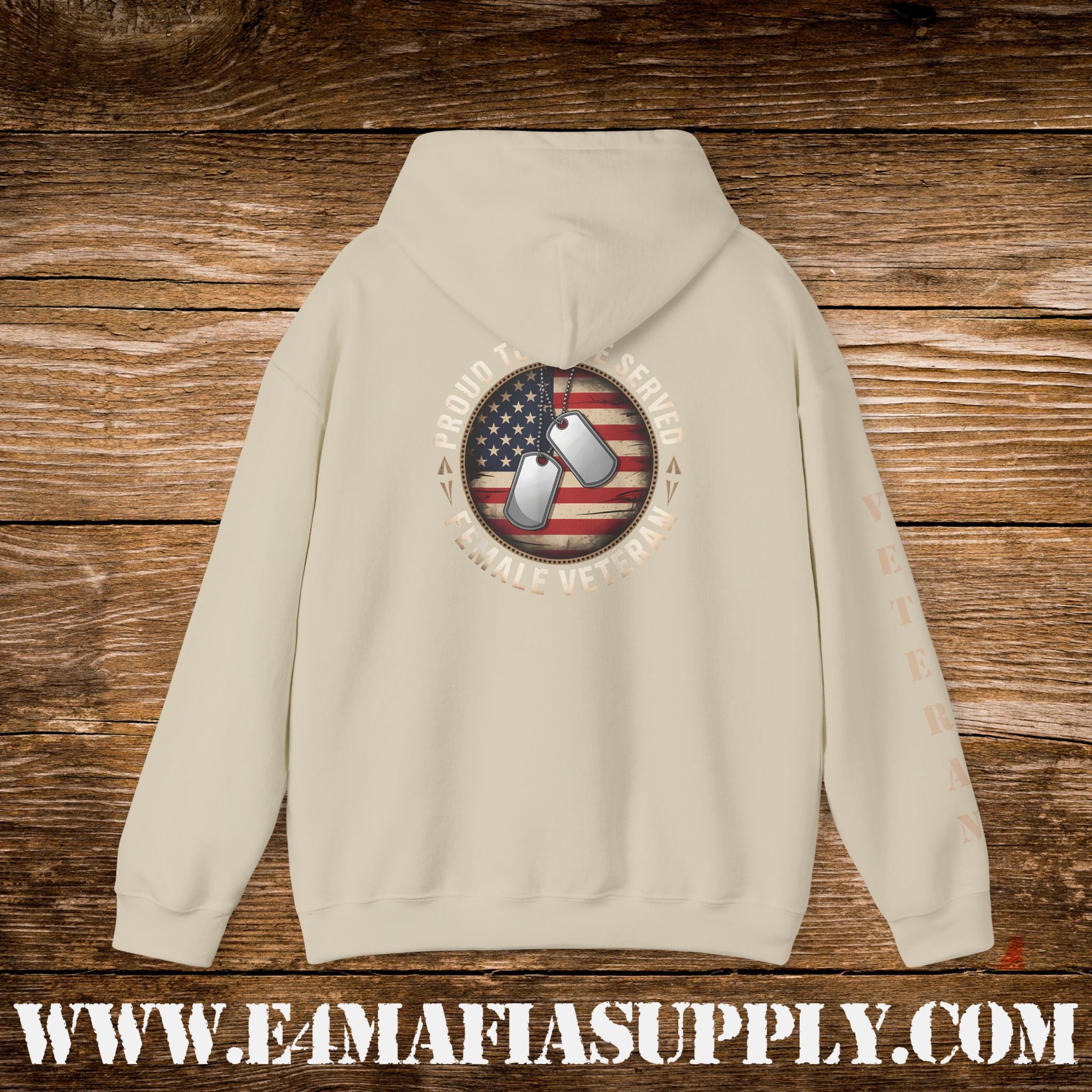 “Proud to Have Served” Female Veteran Military Hoodie