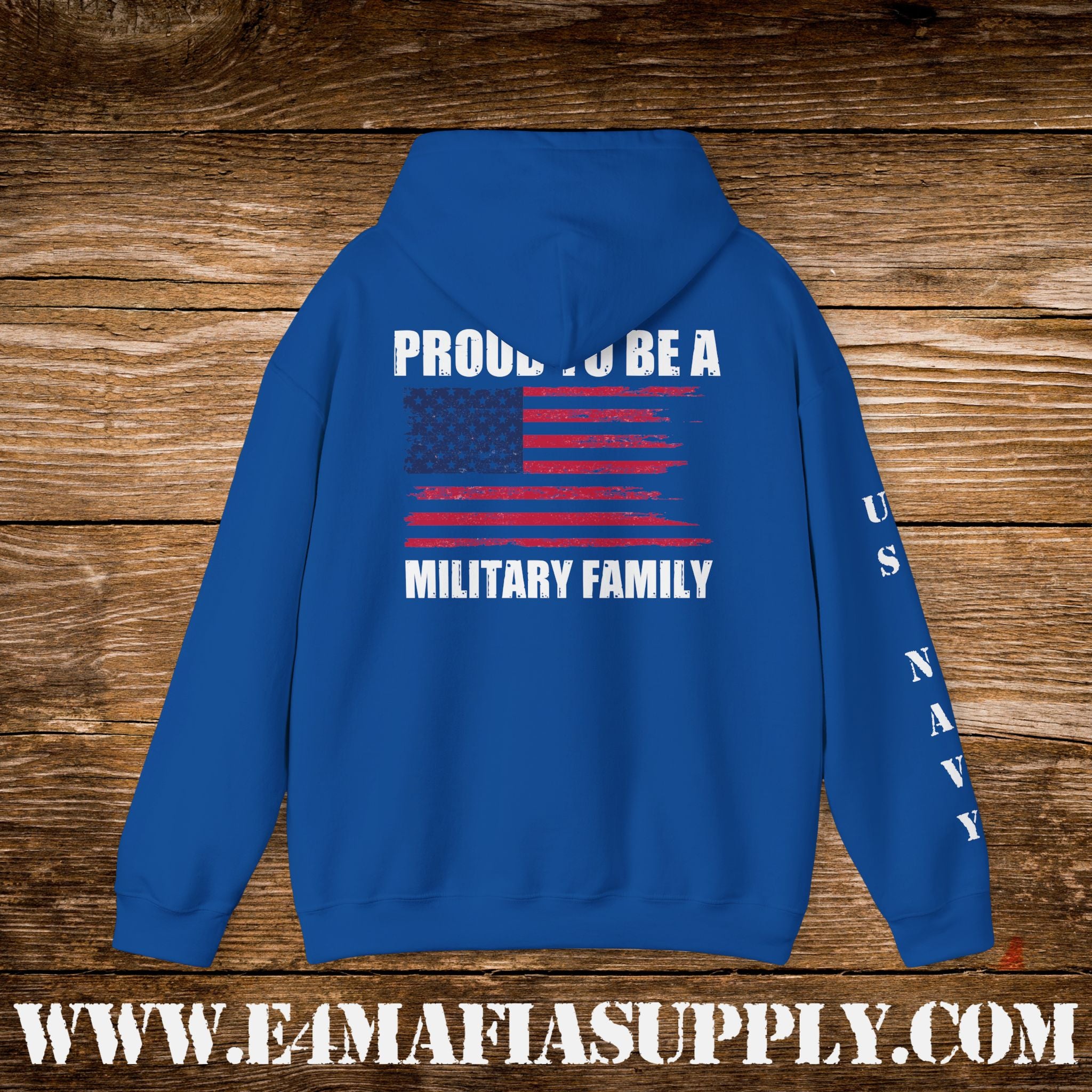 Proud to Be a Military Family – US Navy Hoodie