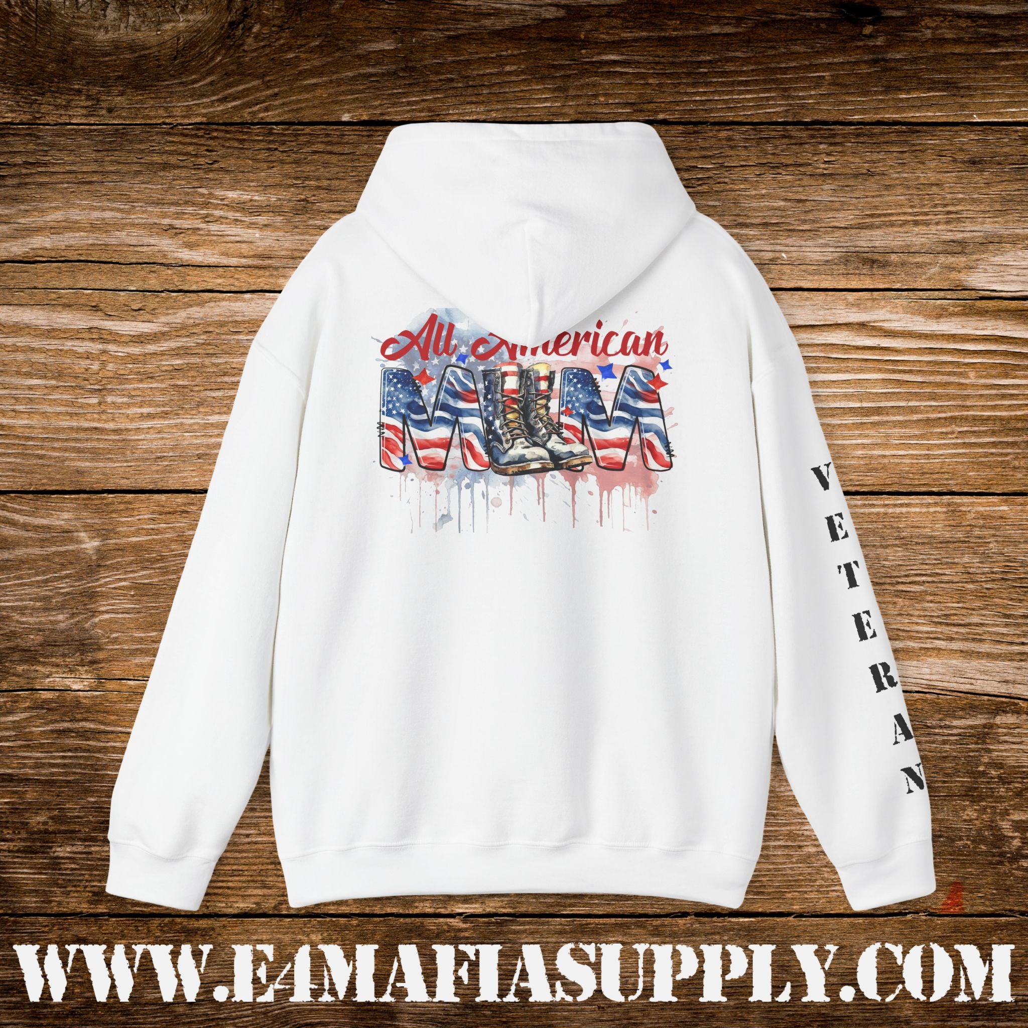 All American Mom – Patriotic Veteran Hoodie